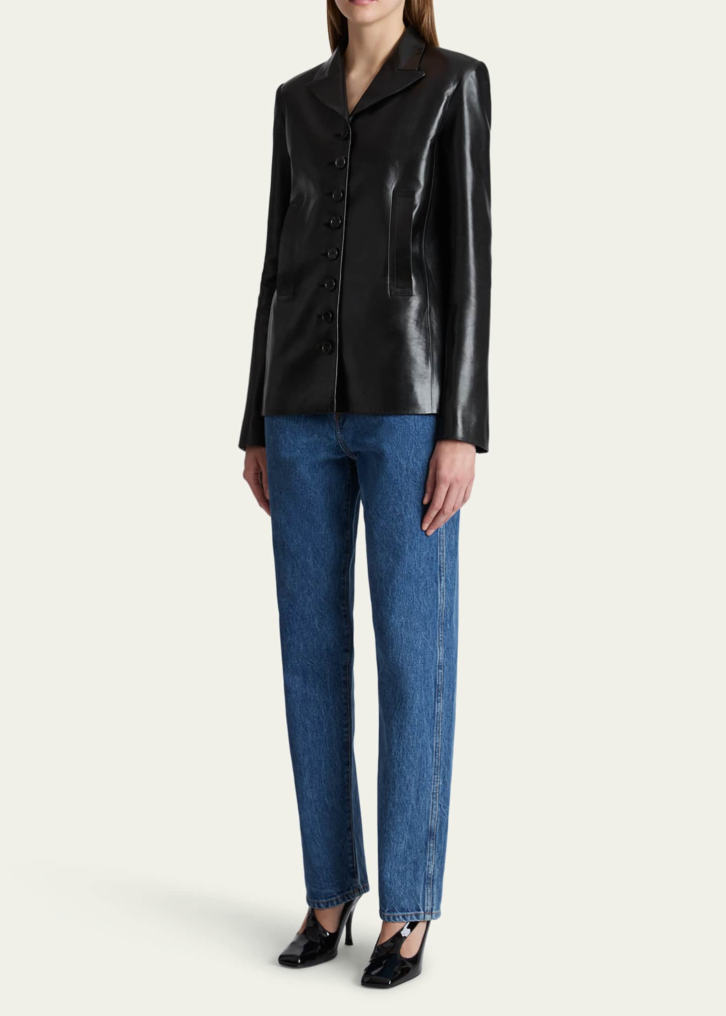 Khaite Corben Straight Leg Jeans Image 2 of 5