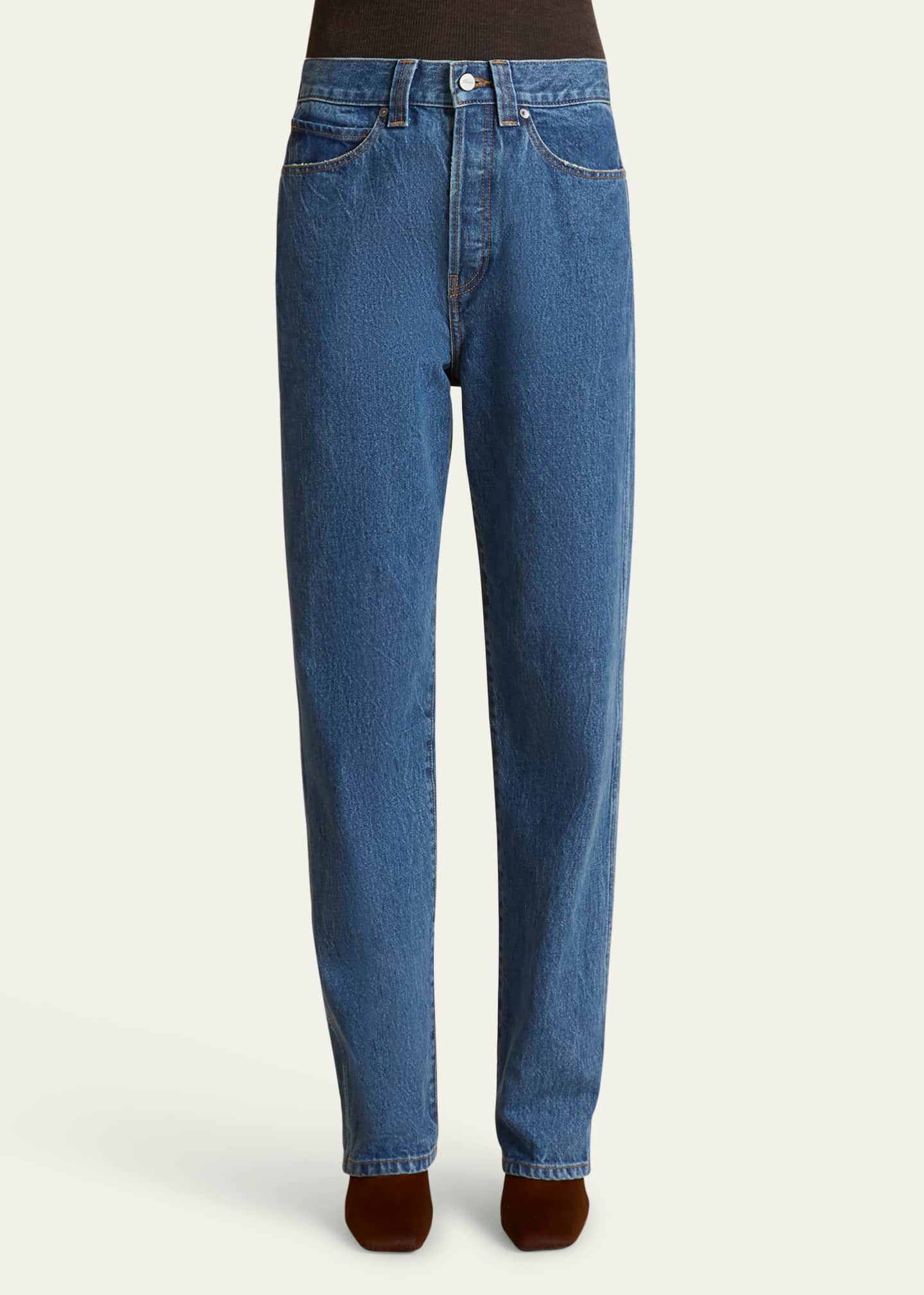 Khaite Corben Straight Leg Jeans Image 4 of 5