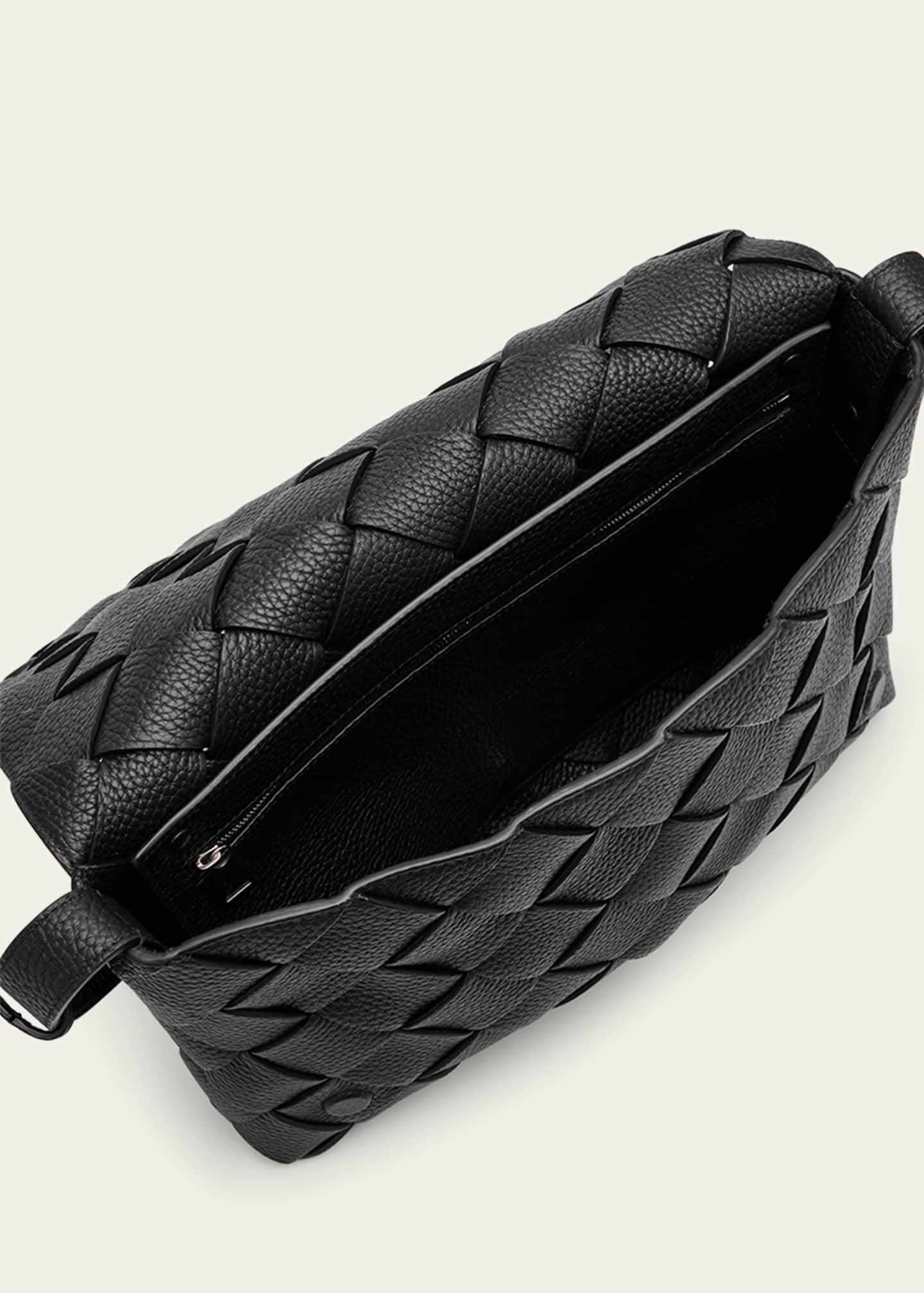 Bottega Veneta Men's Diago Large Intreccio Leather Crossbody Bag Image 4 of 6