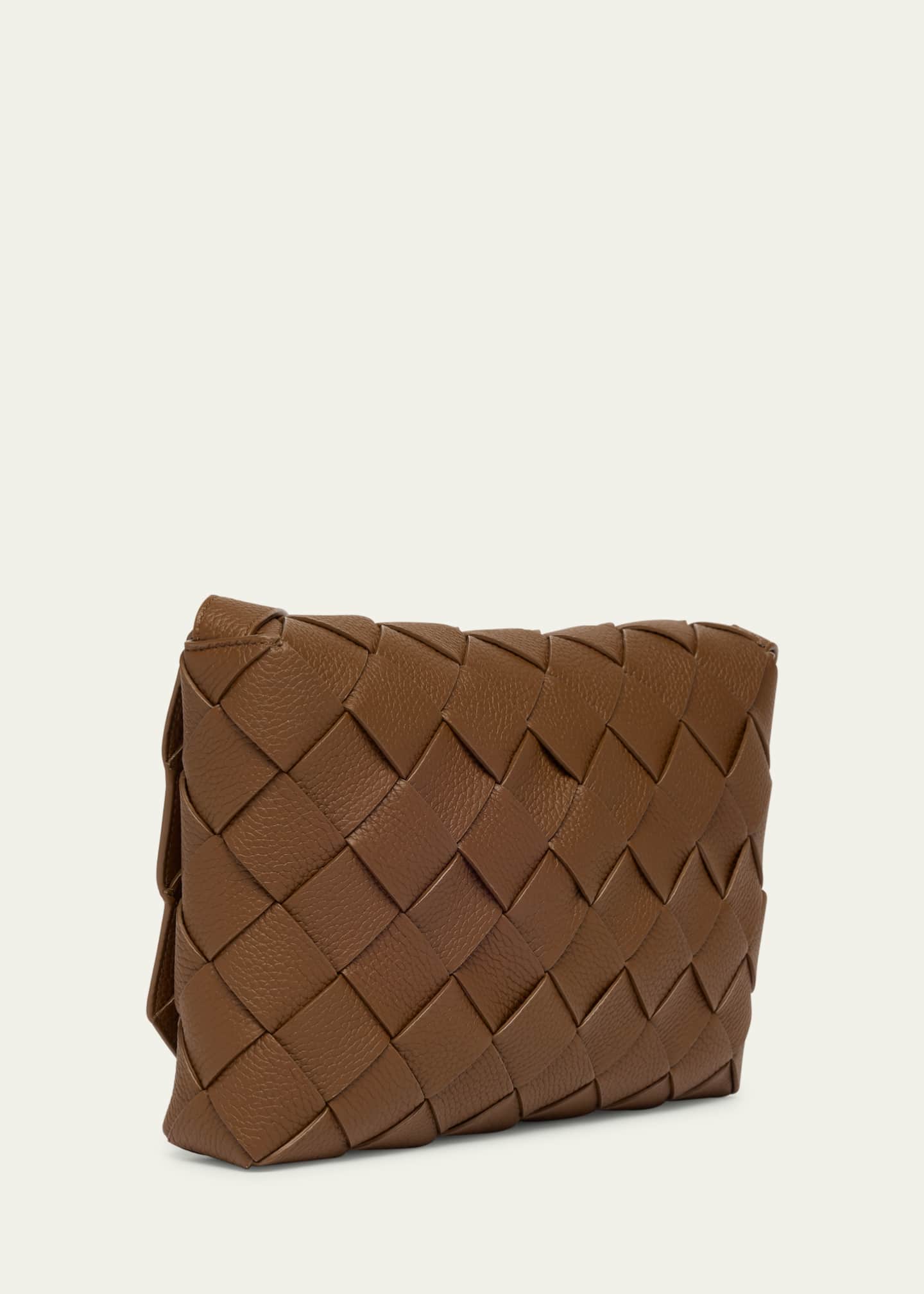 Bottega Veneta Men's Diago Large Intreccio Leather Crossbody Bag