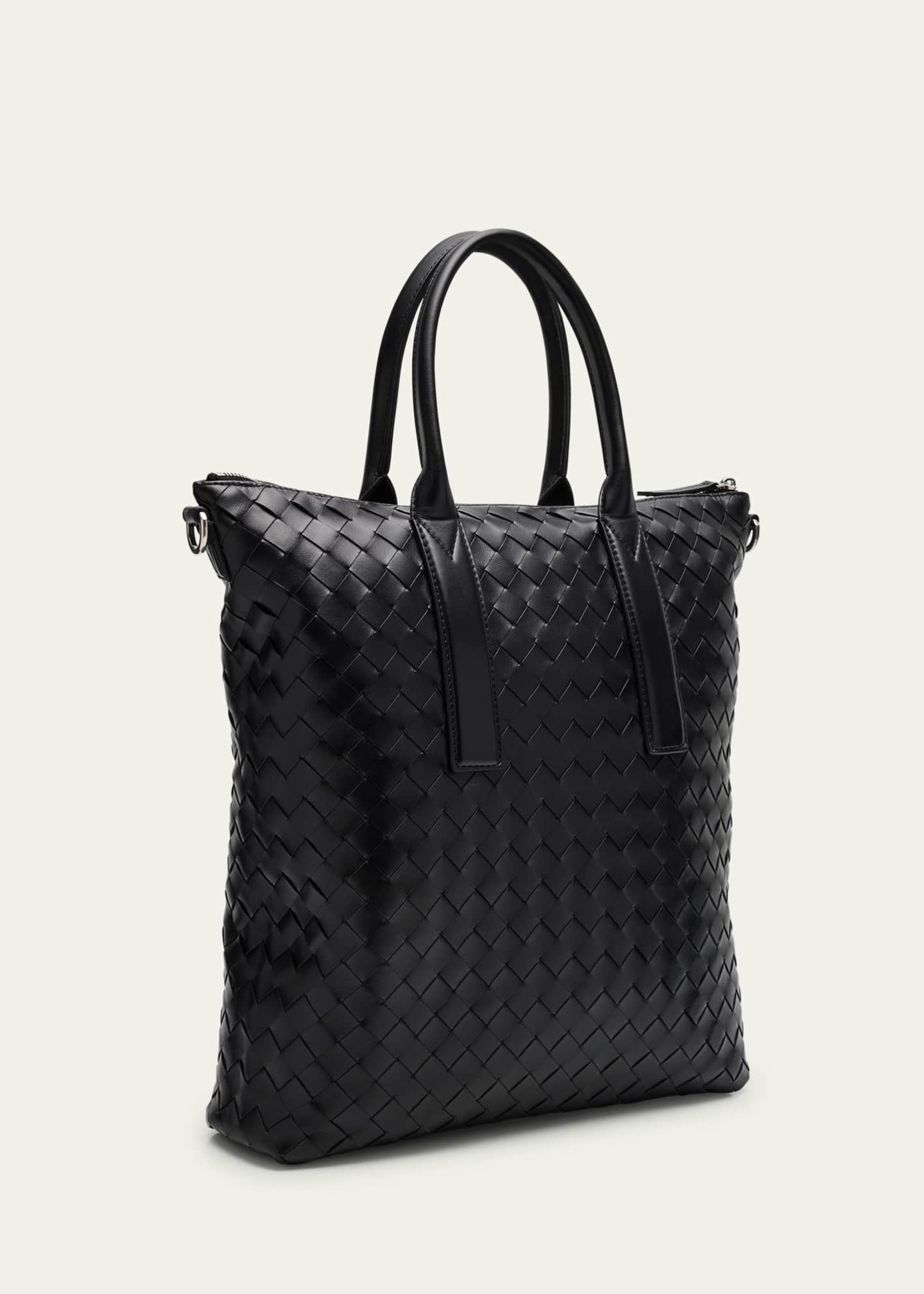 Bottega Veneta Men's Intrecciato Zip North-South Tote Bag Image 3 of 6