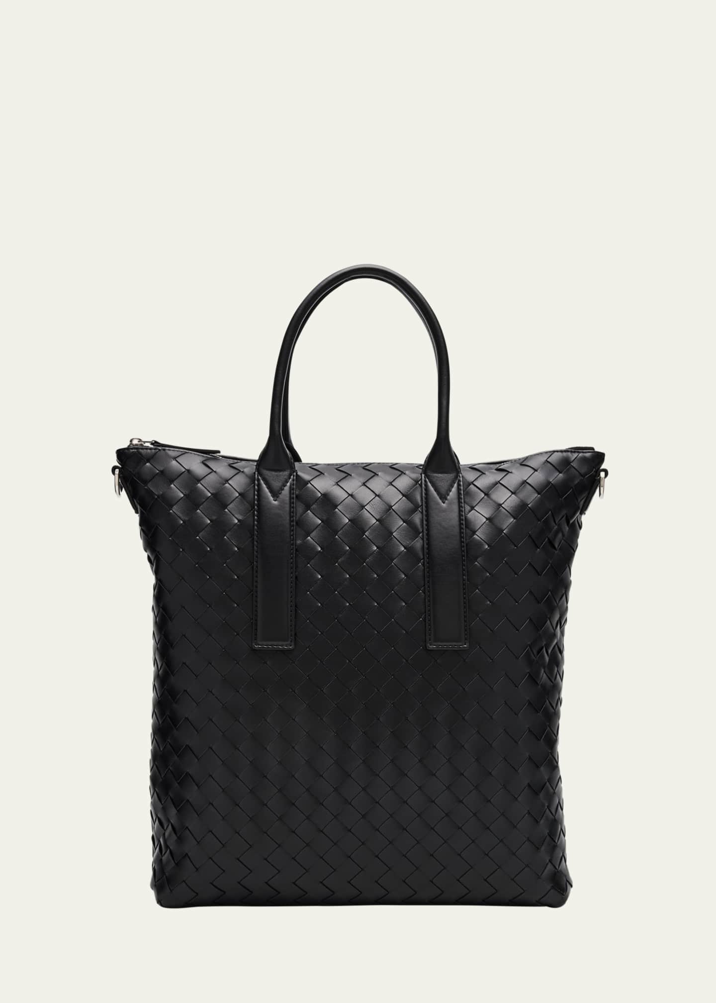 Bottega Veneta Men's Intrecciato Zip North-South Tote Bag Image 1 of 6