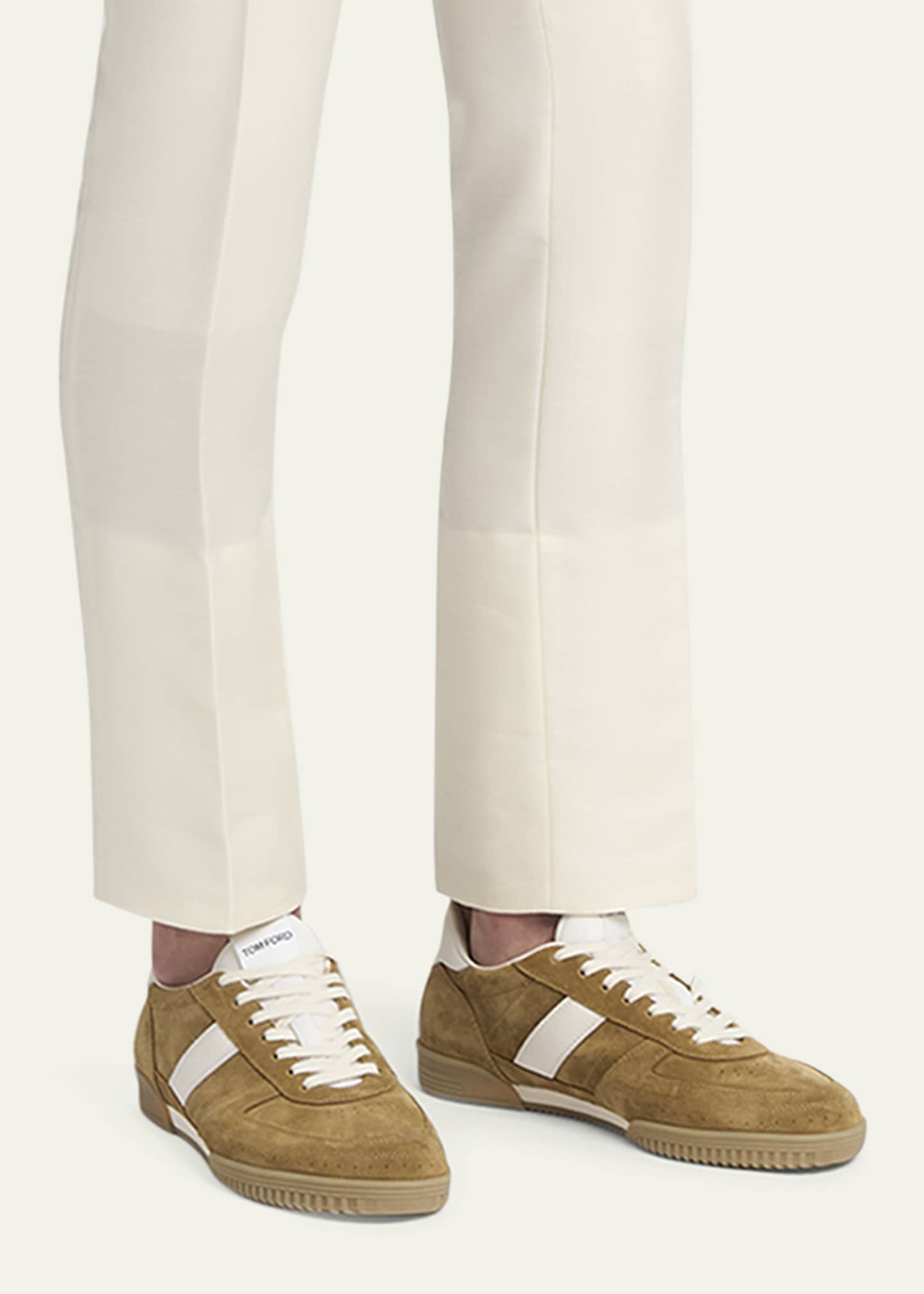 TOM FORD Men's Terence Suede Low-Top Sneakers Image 2 of 6