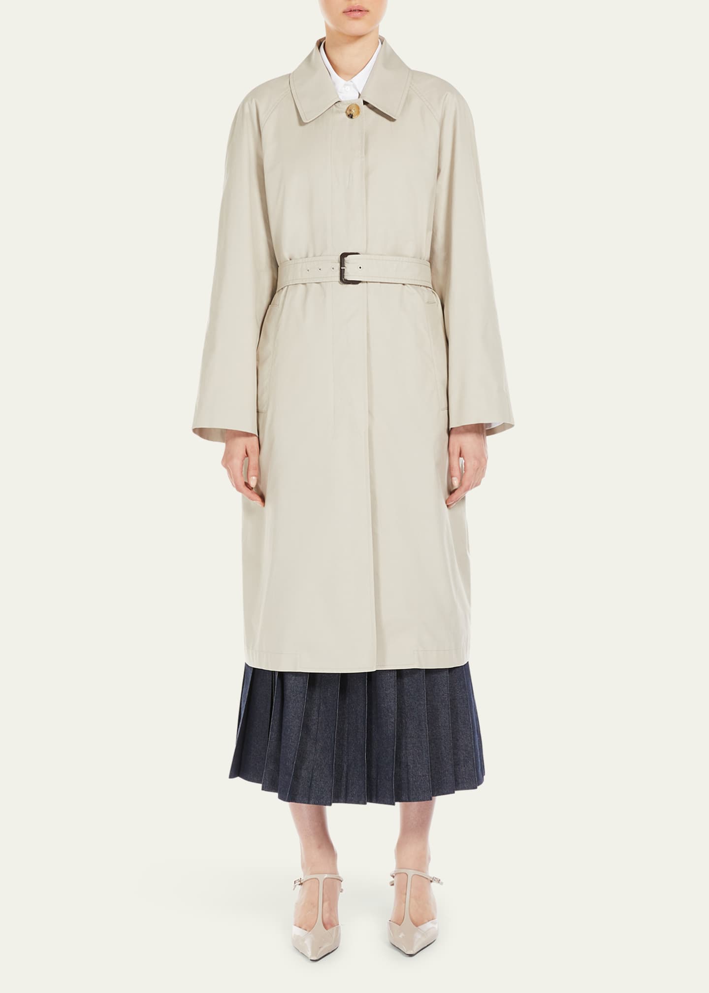 Max Mara Orleans Belted Raincoat Image 2 of 4