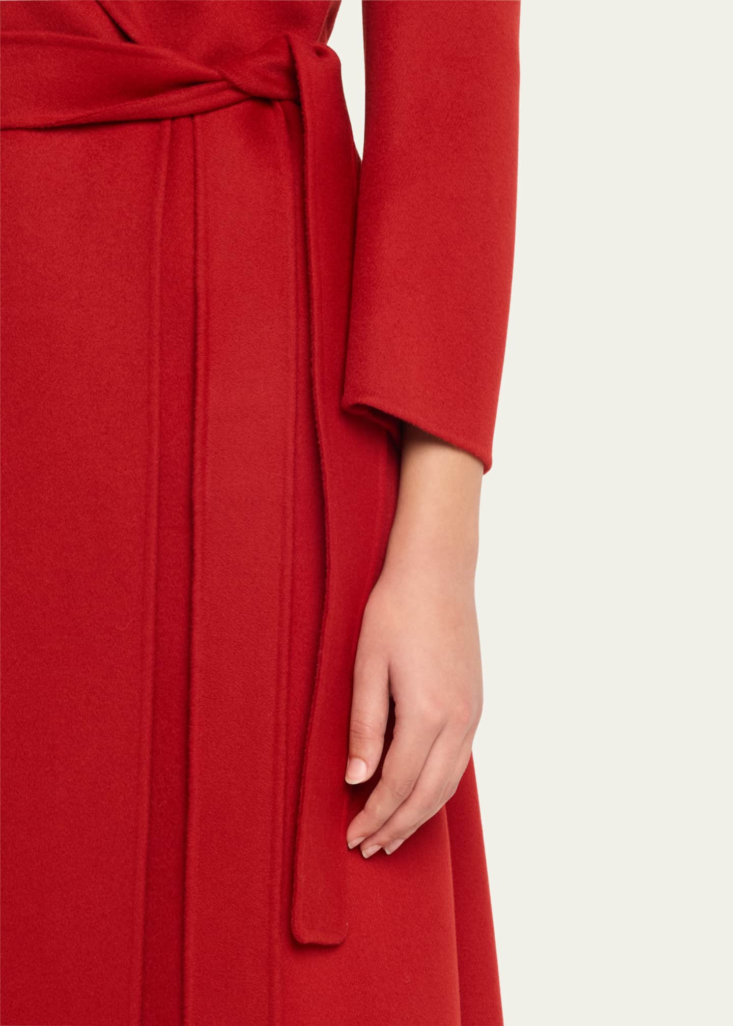 Max Mara Livia Belted Wrap Wool Coat Image 5 of 5