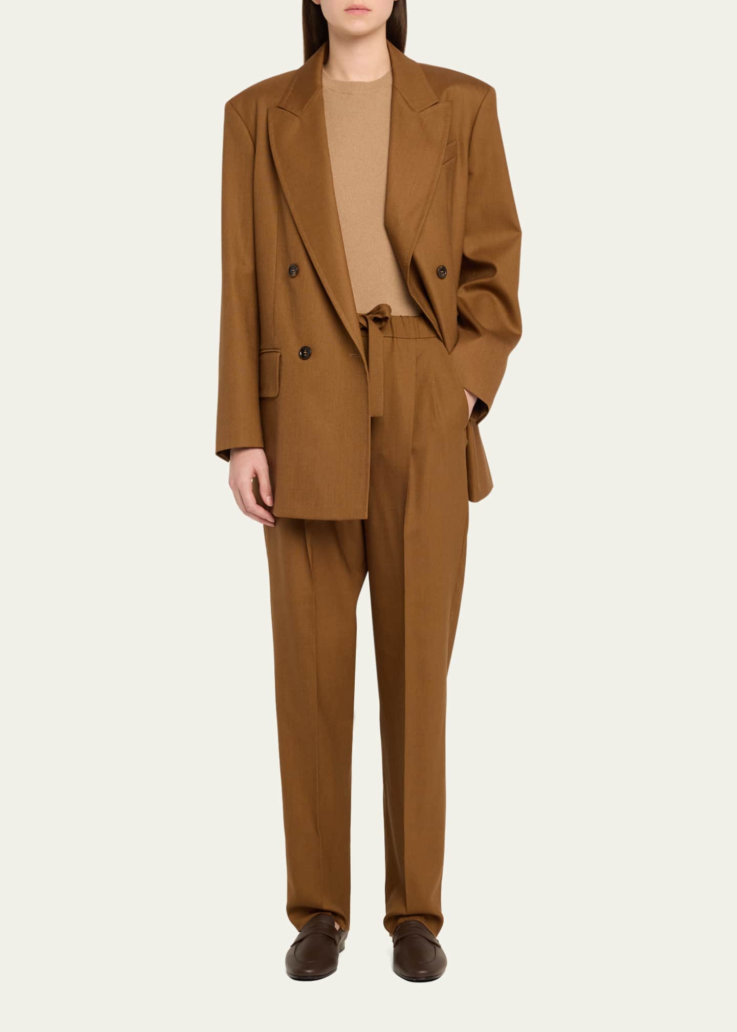 Max Mara Edere Long Drawstring Trousers Image 2 of 5