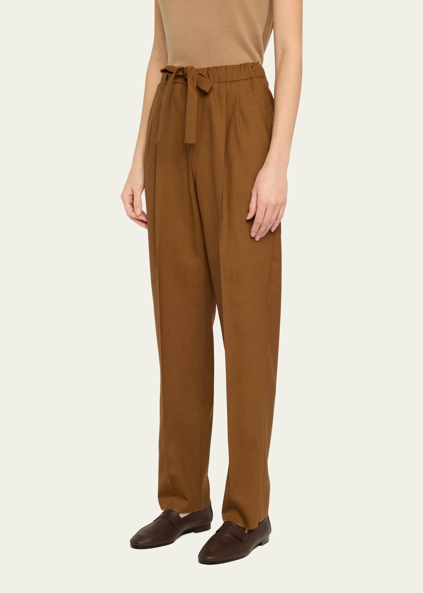 Max Mara Edere Long Drawstring Trousers Image 4 of 5