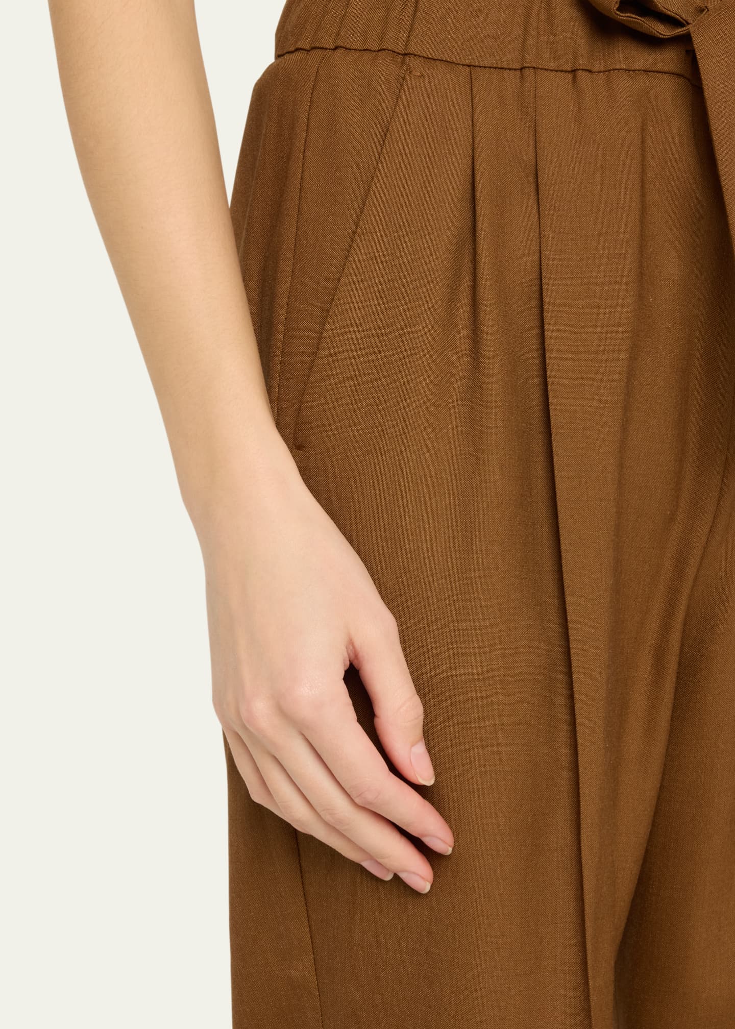 Max Mara Edere Long Drawstring Trousers Image 5 of 5