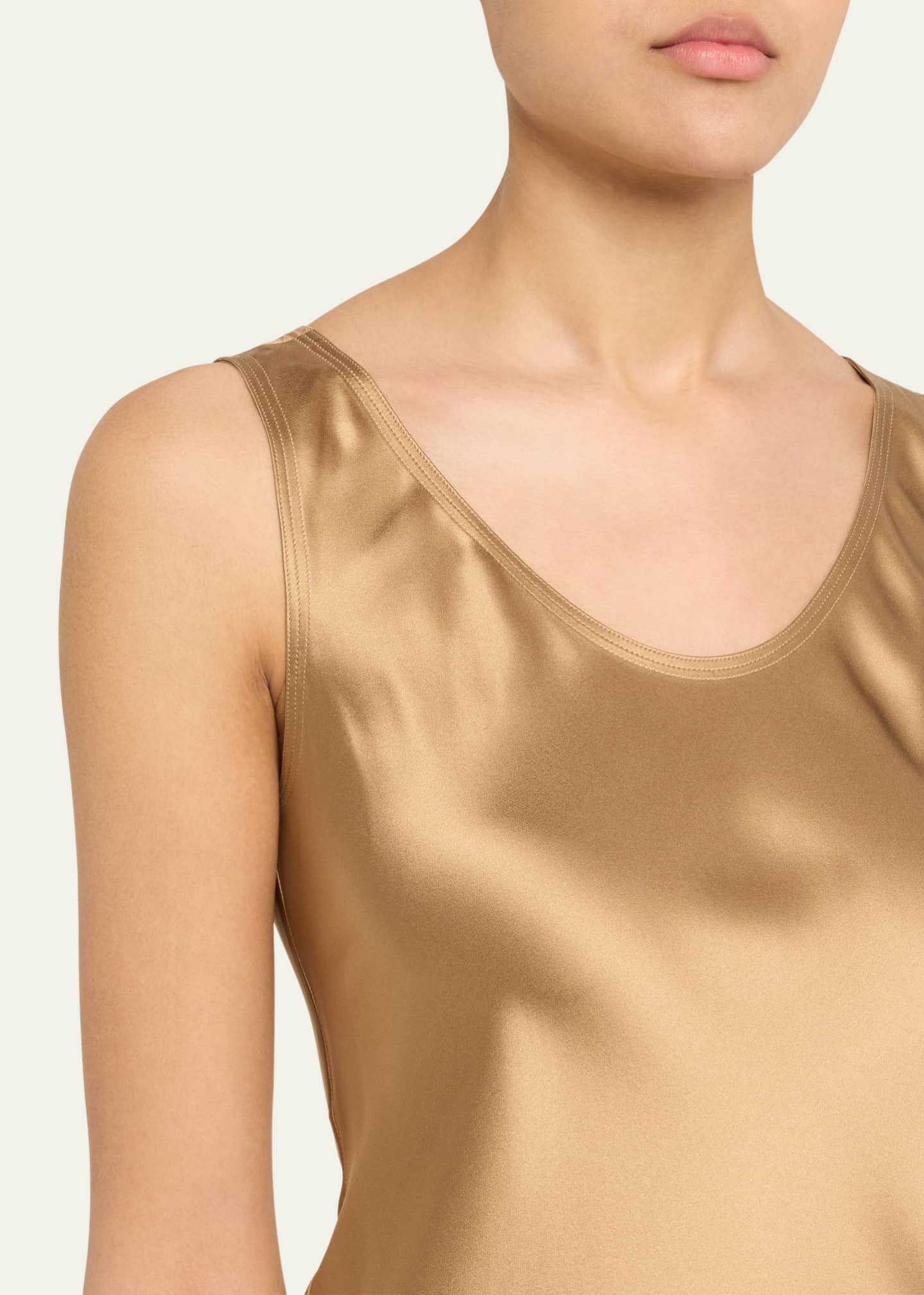 Max Mara Banjo Slip Midi Silk Dress Image 5 of 5