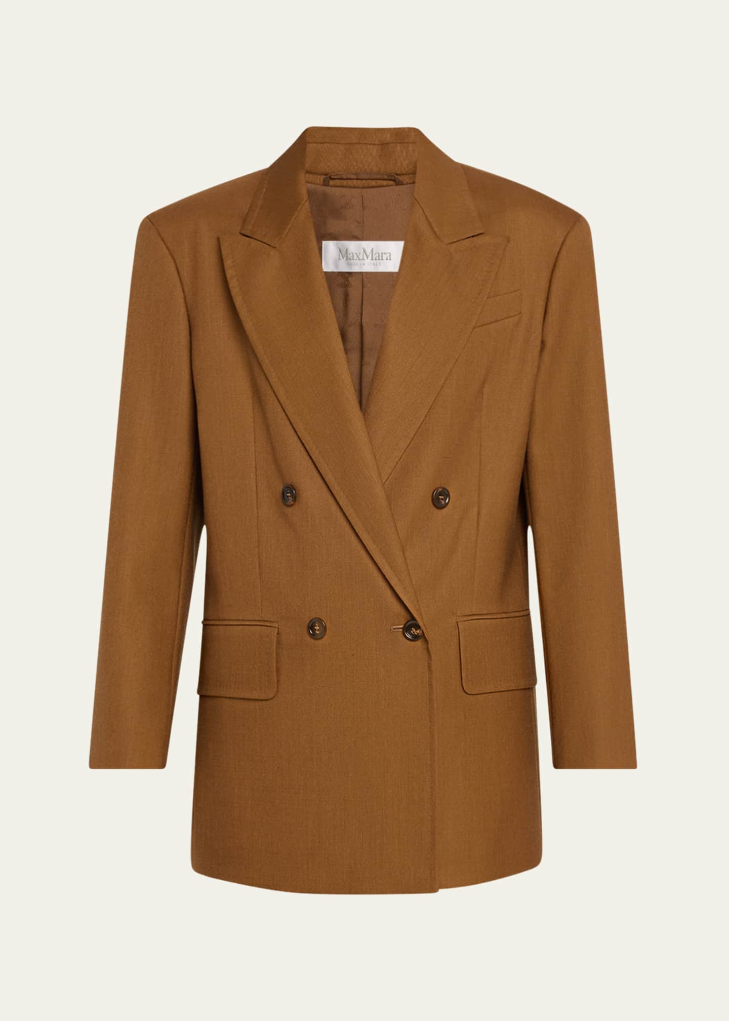 Max Mara Palanca Double-Breasted Silk Jacket Image 1 of 5