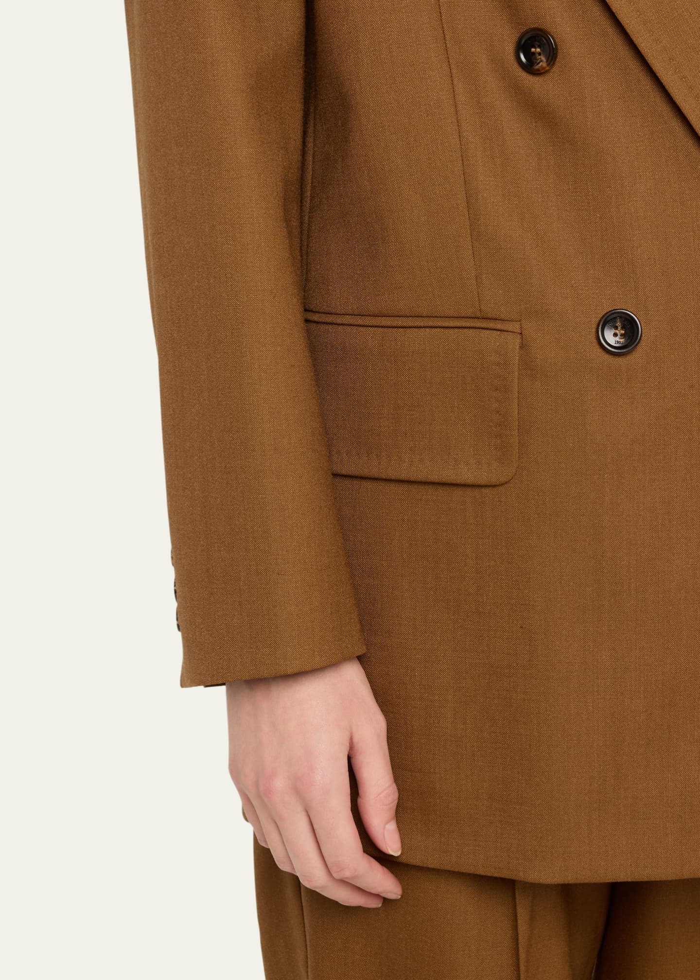 Max Mara Palanca Double-Breasted Silk Jacket Image 5 of 5