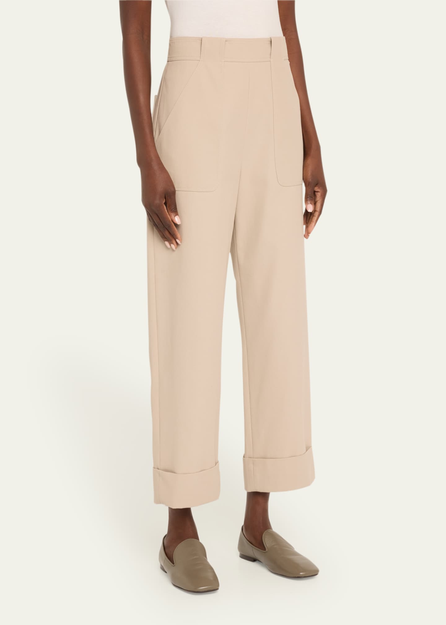 MAX MARA PALIO ツイル パンツ Max Mara Palio Long Trousers - Bergdorf Goodman