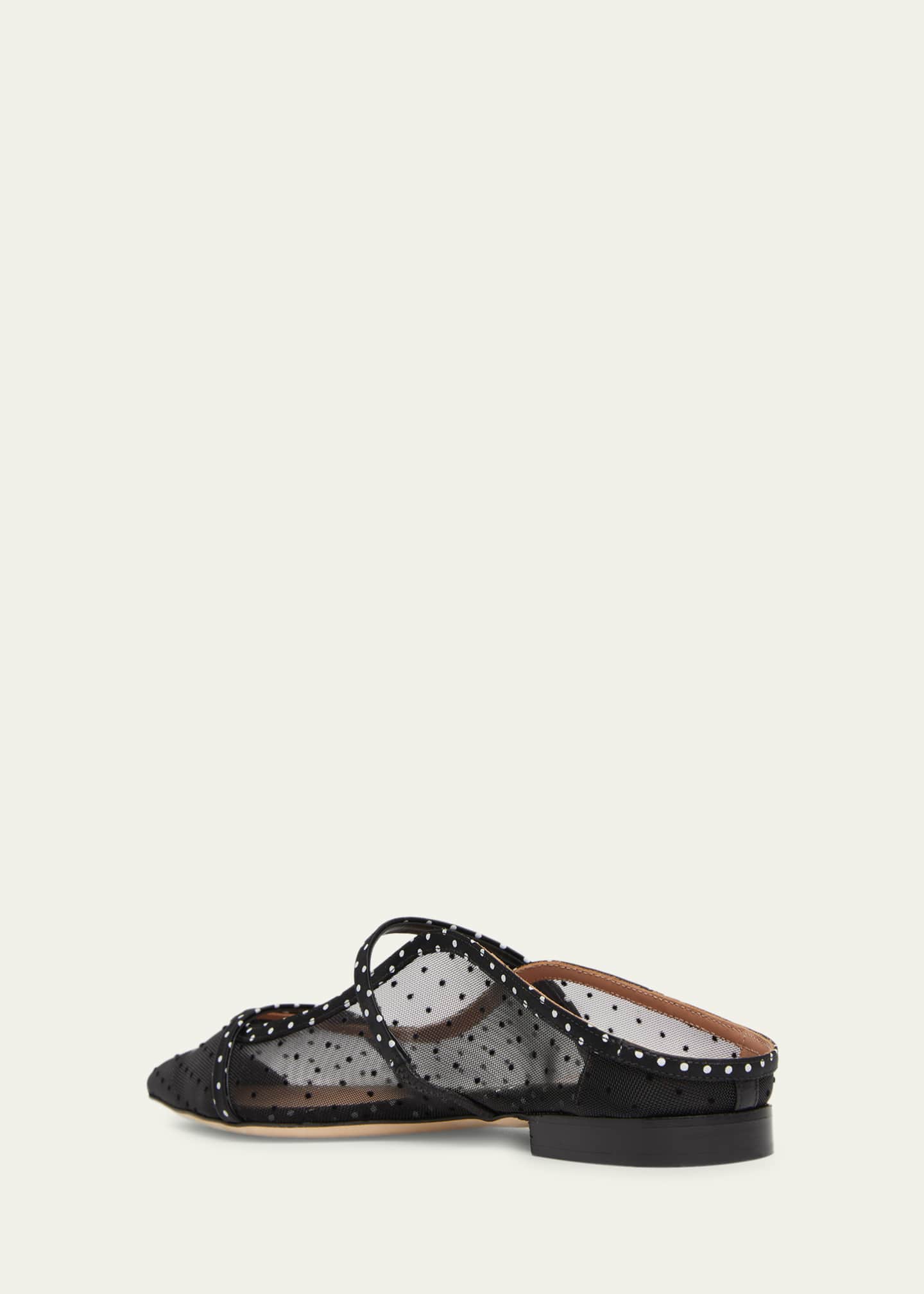 Malone Souliers Maureen Polka Dot Mesh Ballerina Mules Image 2 of 3