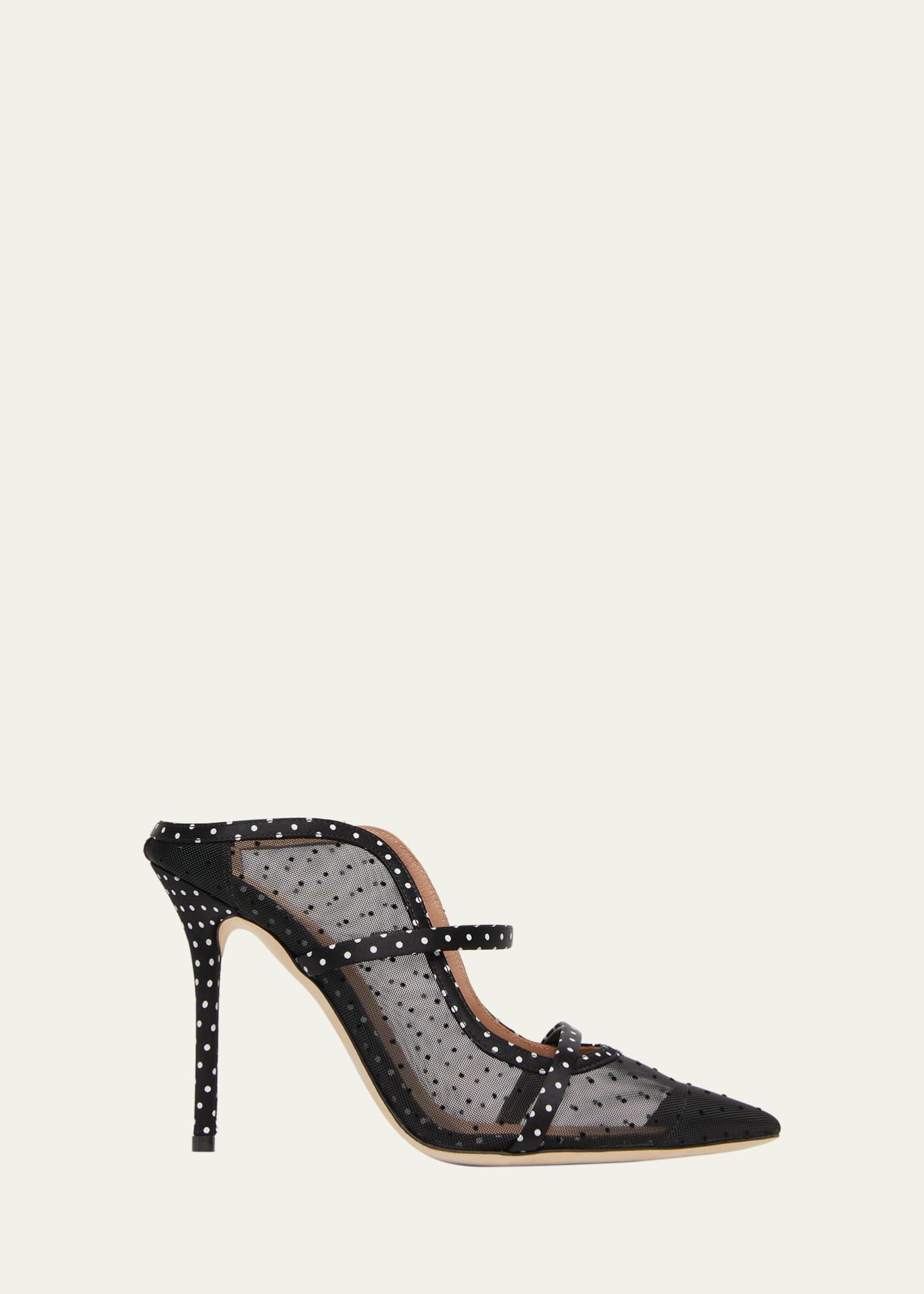 Malone Souliers Maureen Polka Dot Double-Strap Mules Image 1 of 5