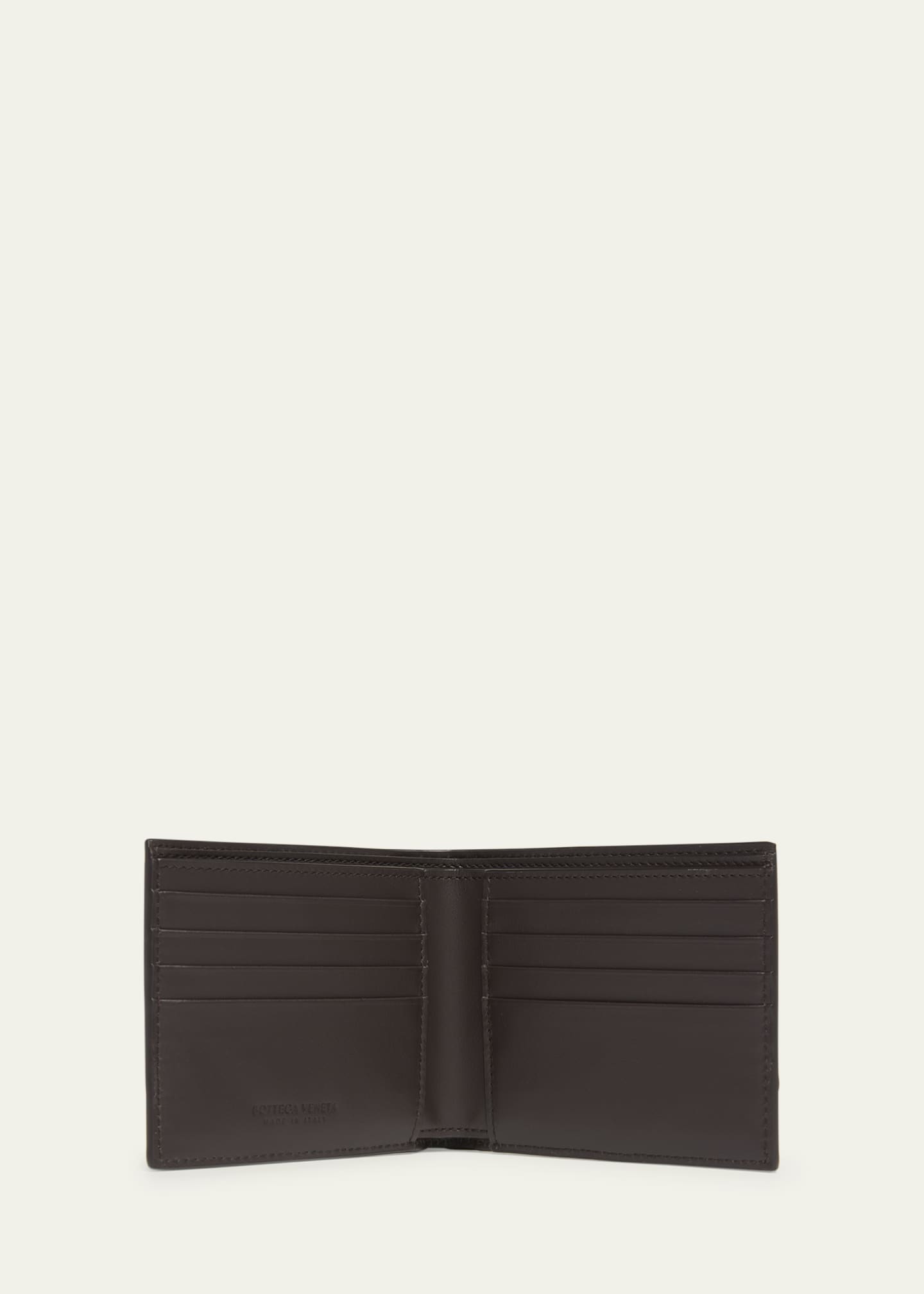 Bottega Veneta Men's Tricolor Intrecciato Leather Bifold Wallet Image 4 of 4