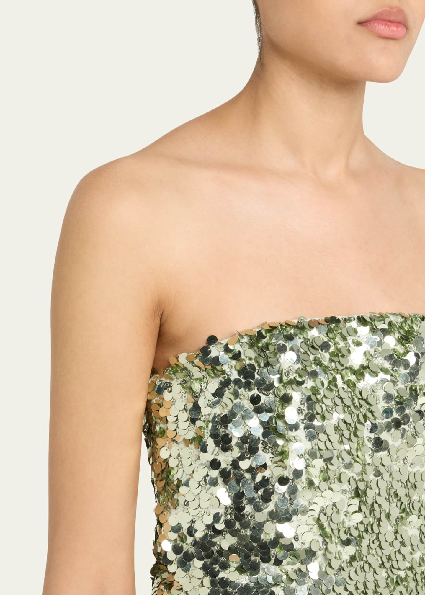 Alice + Olivia Velia Sequined Strapless Mini Dress Image 5 of 5