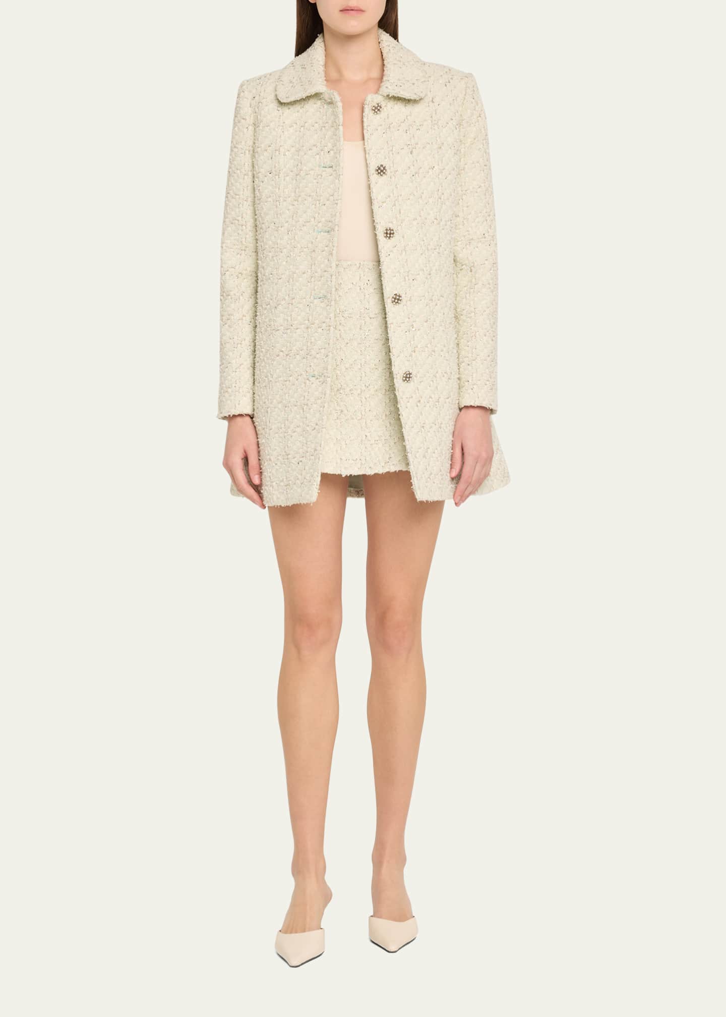 Alice + Olivia Riley Tweed Mini Skirt Image 2 of 5