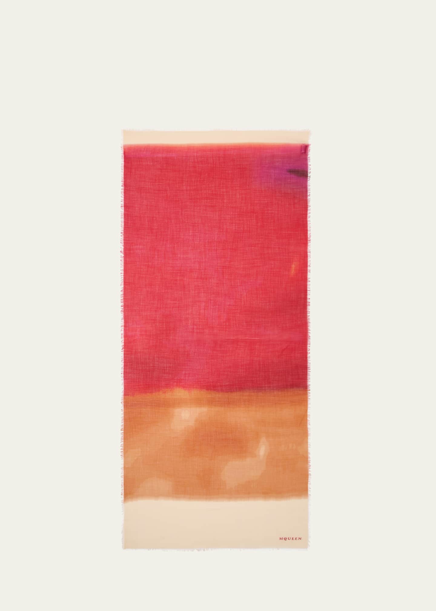 McQueen Gradient Cashmere Stole Image 1 of 2