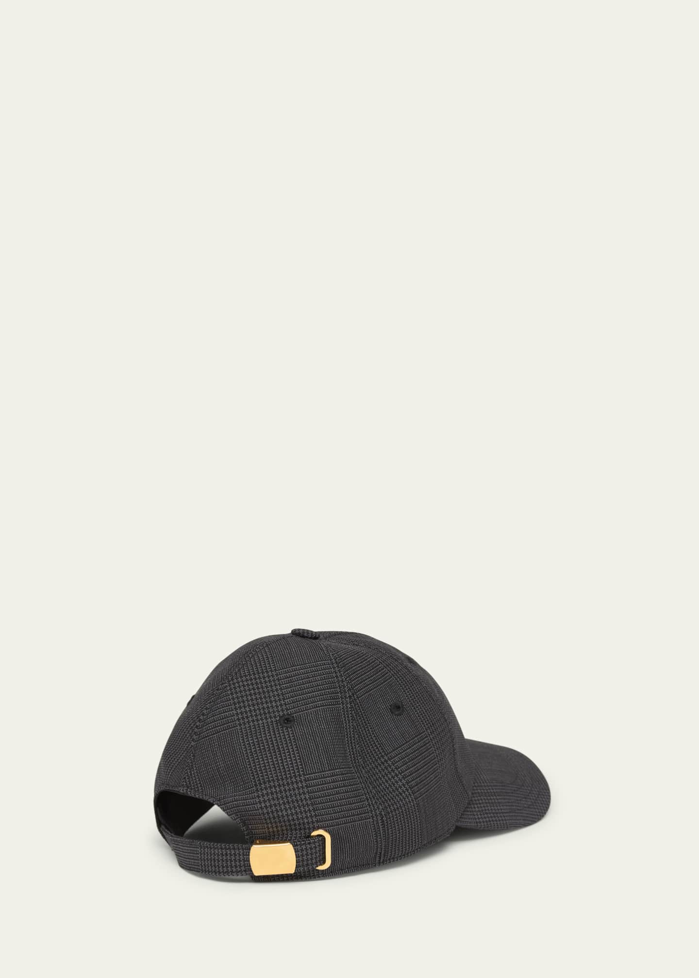 McQueen Pow Check-Print Baseball Cap Image 2 of 2