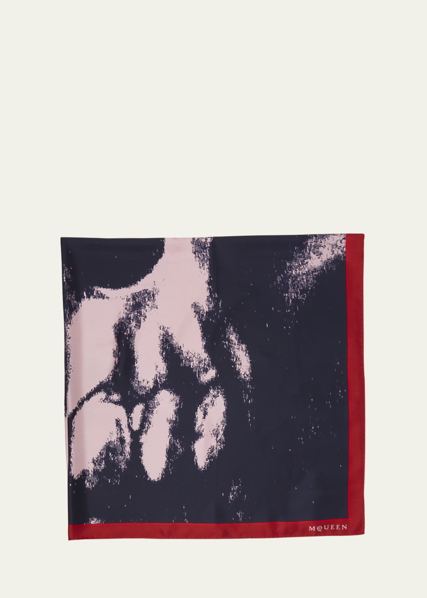 McQueen Silk Shawl W/ Exploded Skull Image 1 of 2