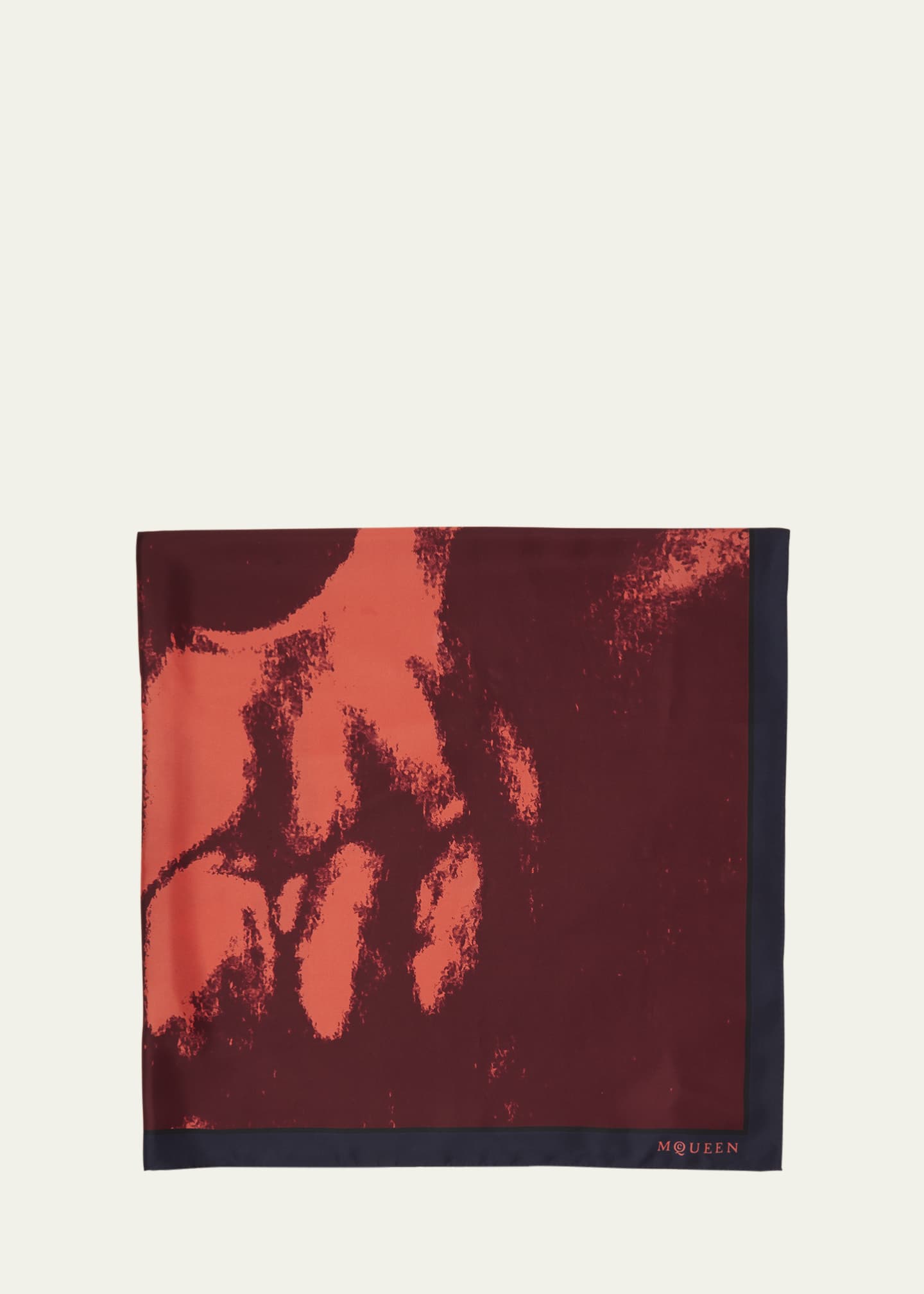 Alexander McQueen Silk Shawl W/ Exploded Skull