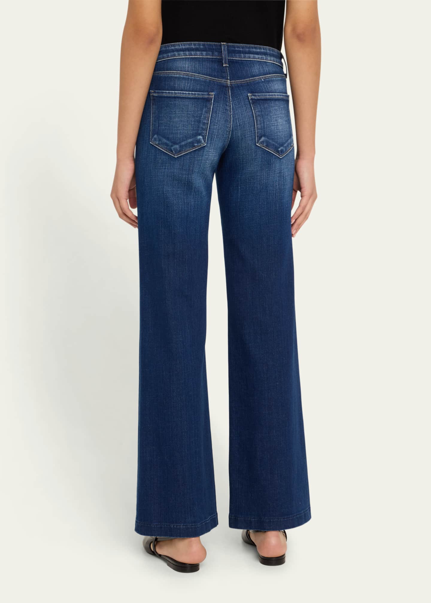 L'Agence Joanne Low-Rise Wide-Leg Jeans Image 3 of 5
