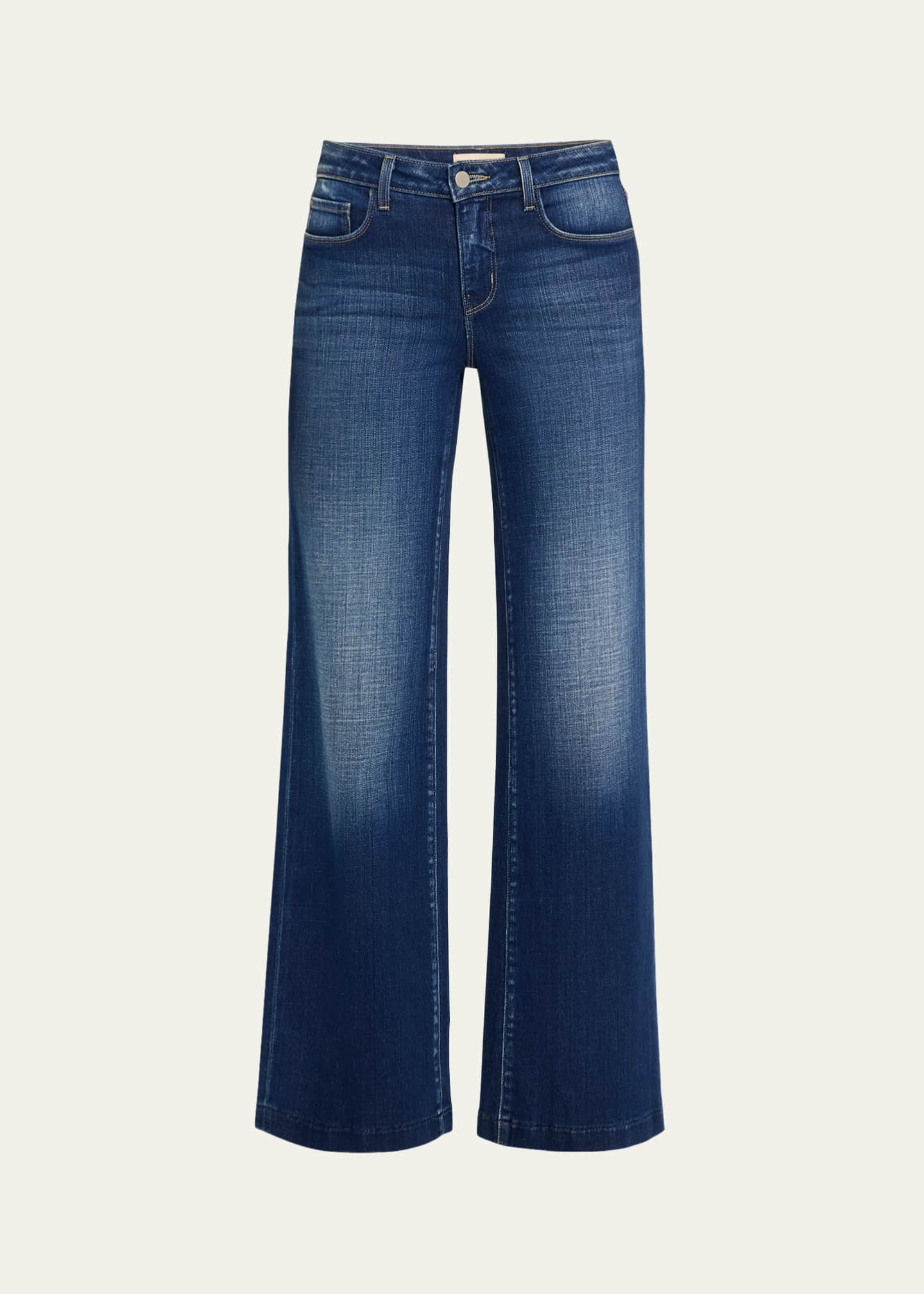 L'Agence Joanne Low-Rise Wide-Leg Jeans Image 1 of 5