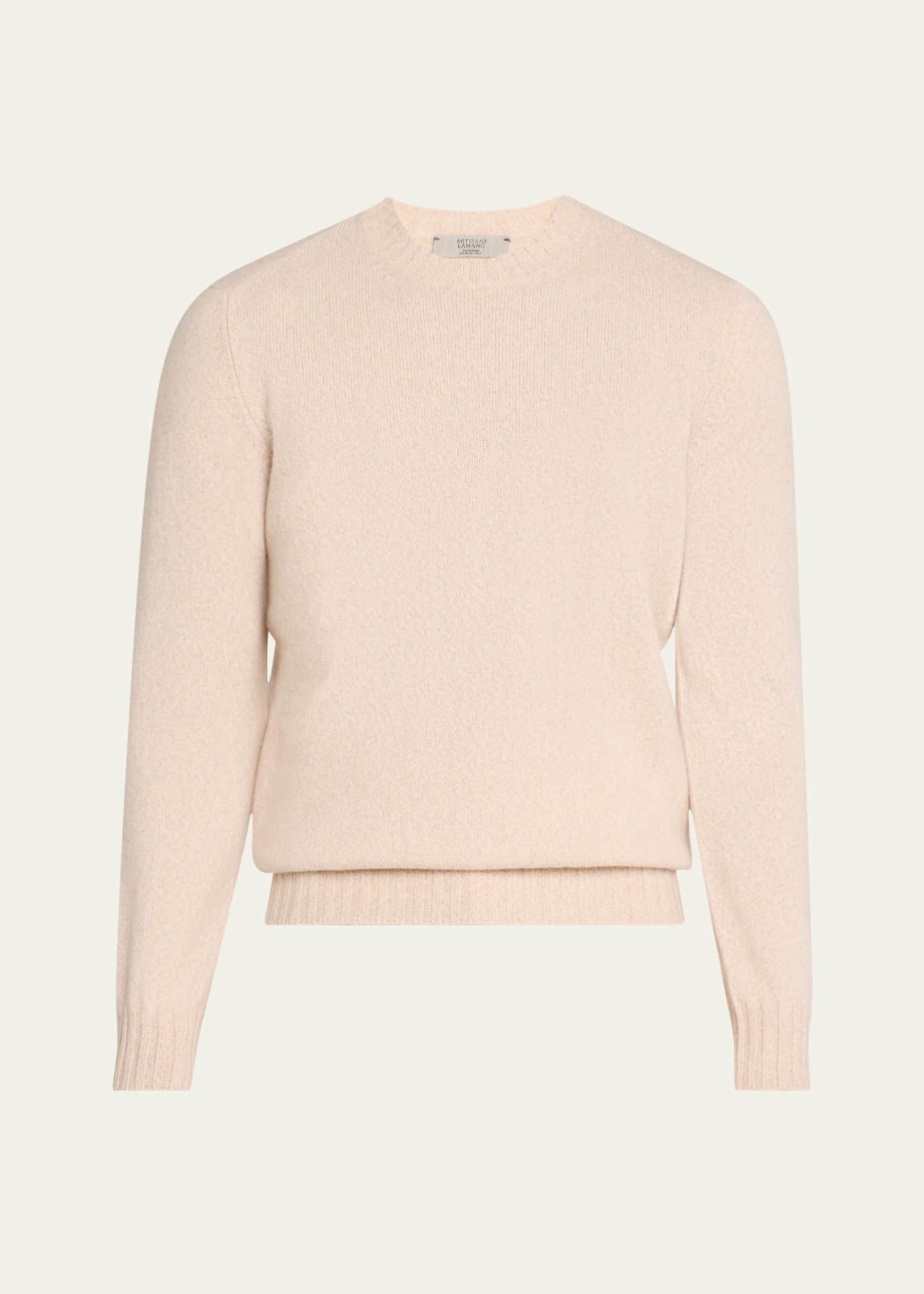 LAMANO Men's Cashmere Crewneck Sweater Image 1 of 5