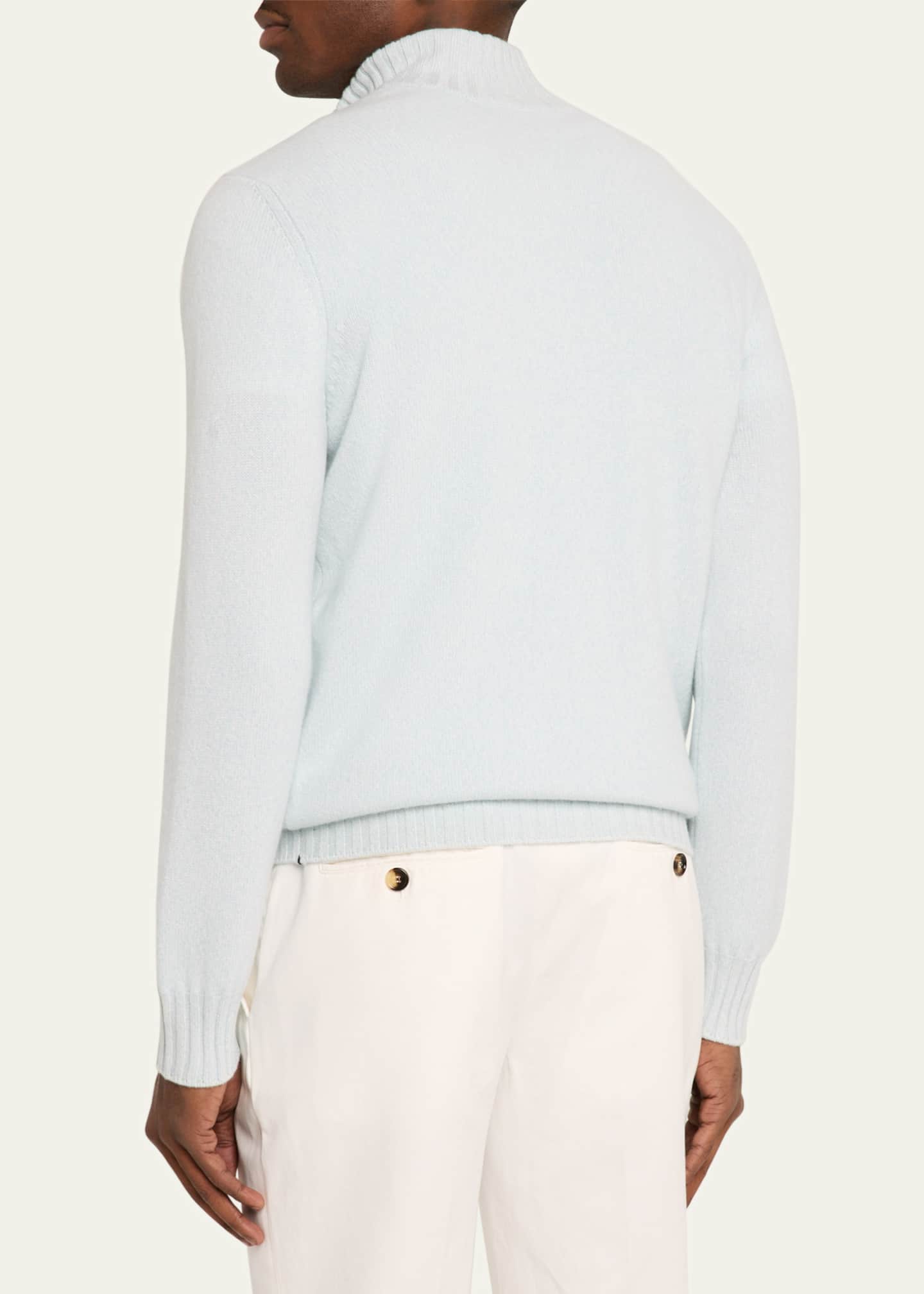 LAMANO Men's Cashmere Half-Zip Sweater Image 3 of 5