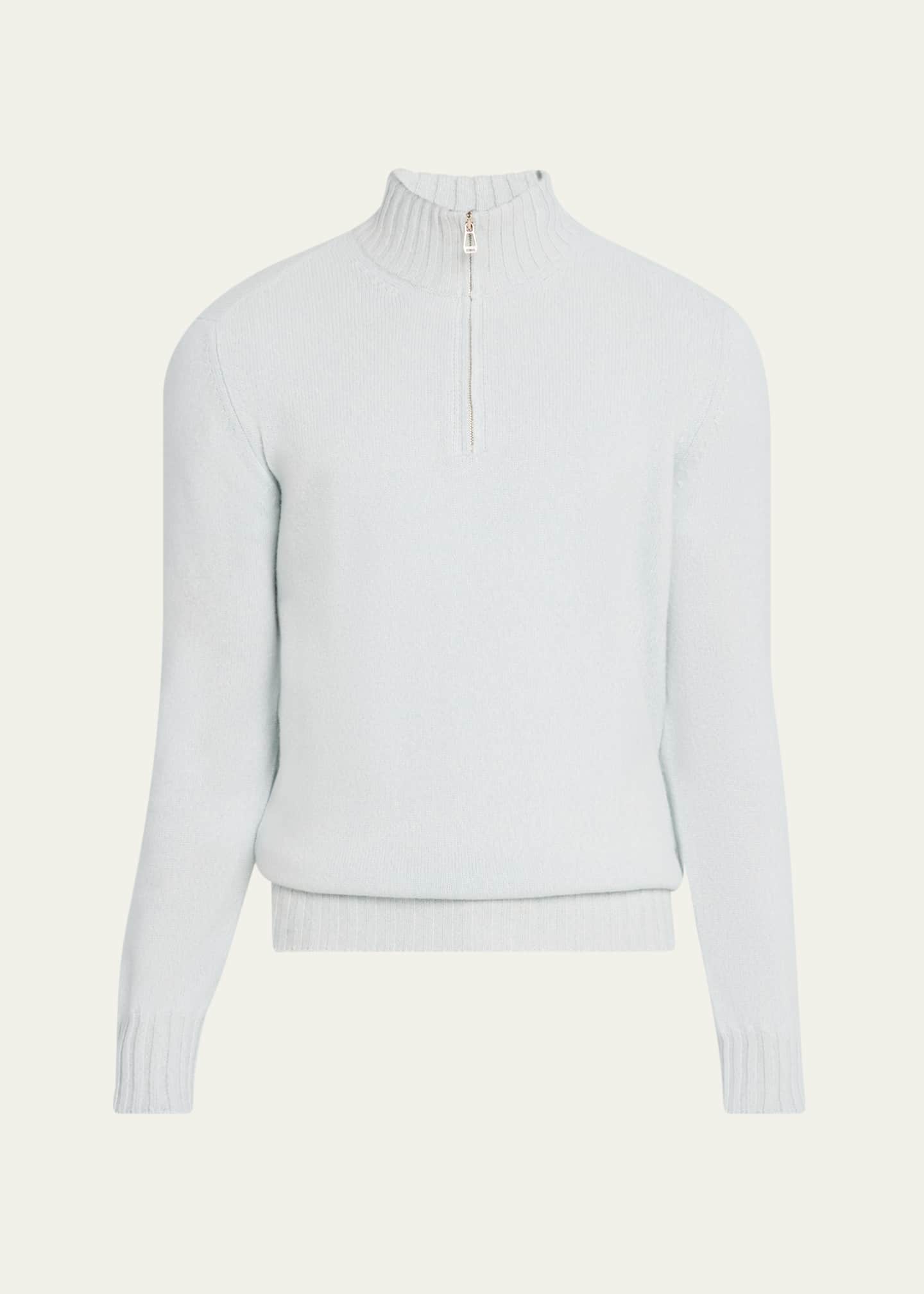 LAMANO Men's Cashmere Half-Zip Sweater Image 1 of 5
