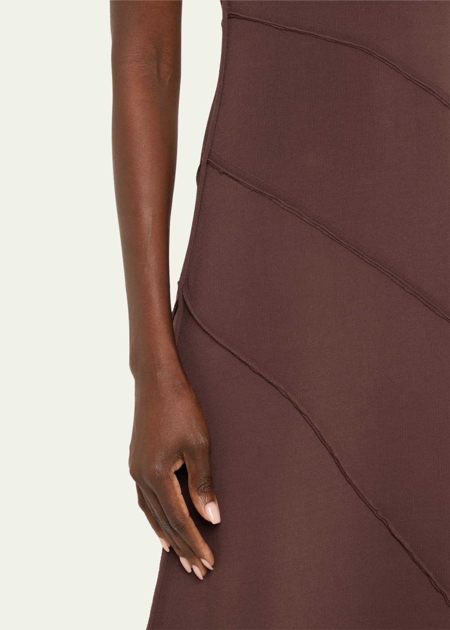 Jason Wu Collection Asymmetrical Seamed Knit Midi Dress Image 5 of 5