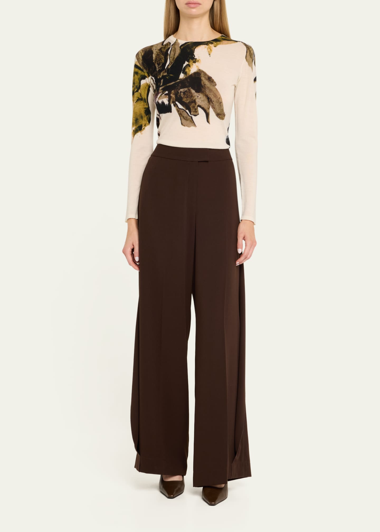 Jason Wu Collection Brushstroke Merino Wool Sweater Image 2 of 5