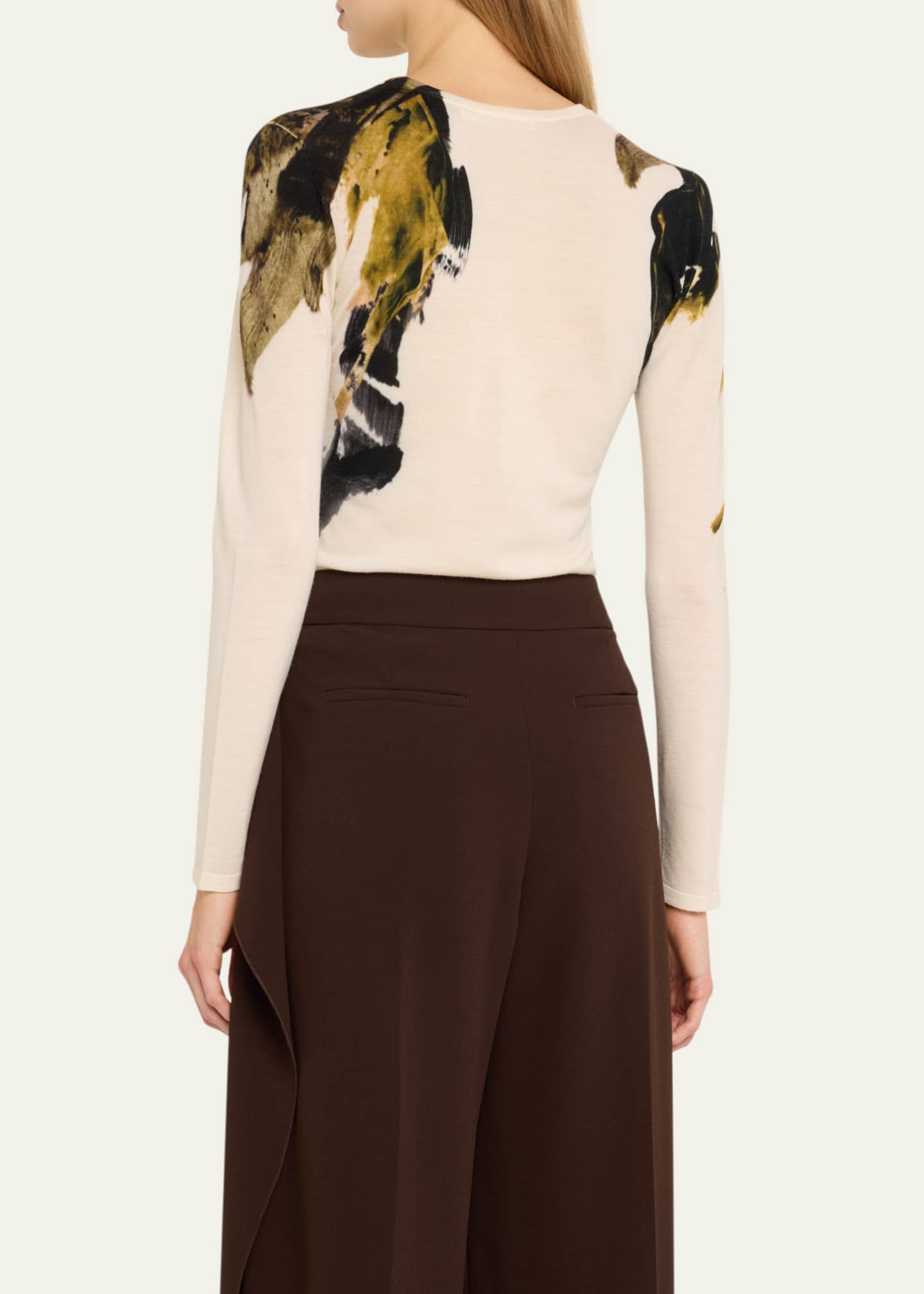 Jason Wu Collection Brushstroke Merino Wool Sweater Image 3 of 5
