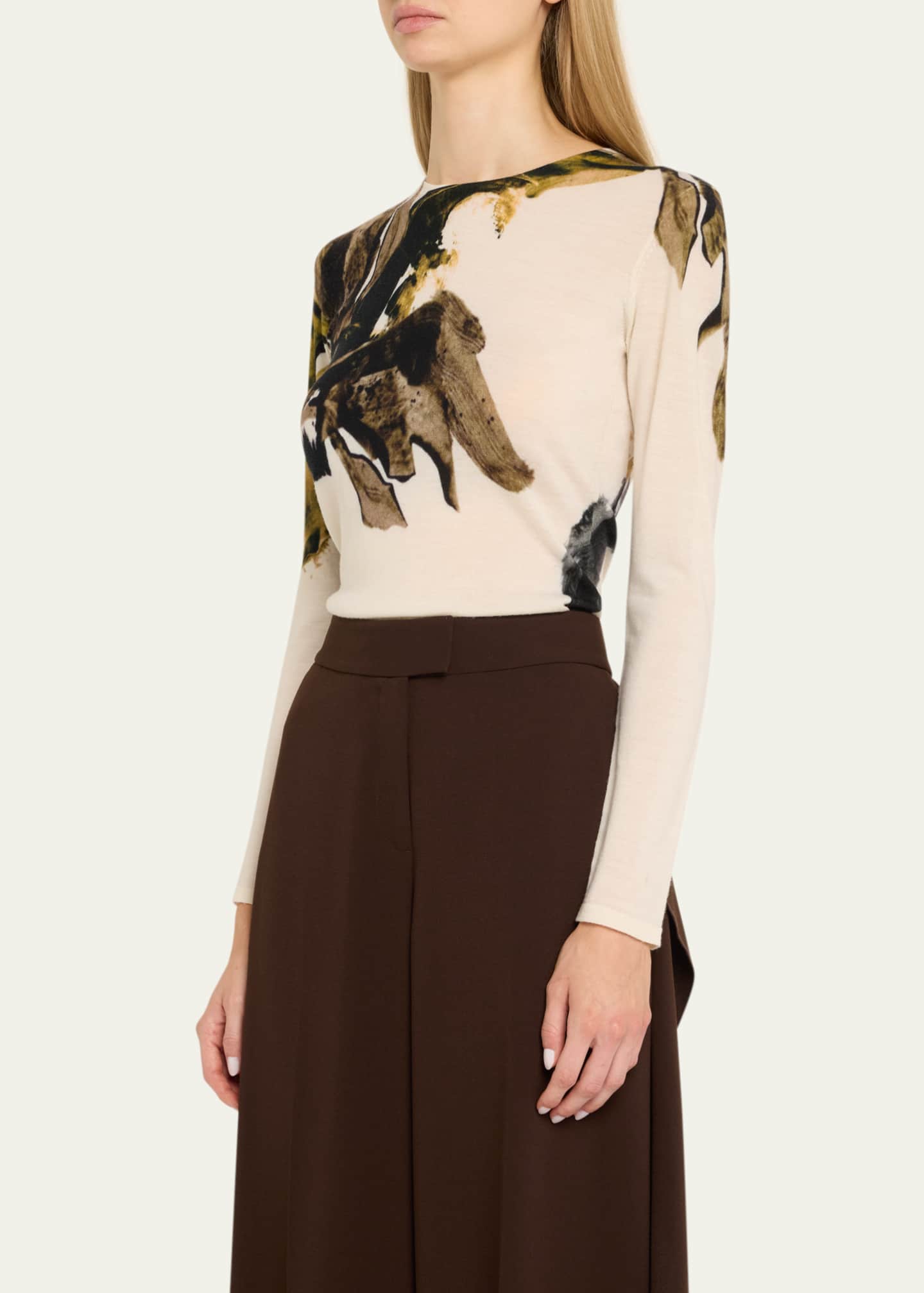 Jason Wu Collection Brushstroke Merino Wool Sweater Image 4 of 5