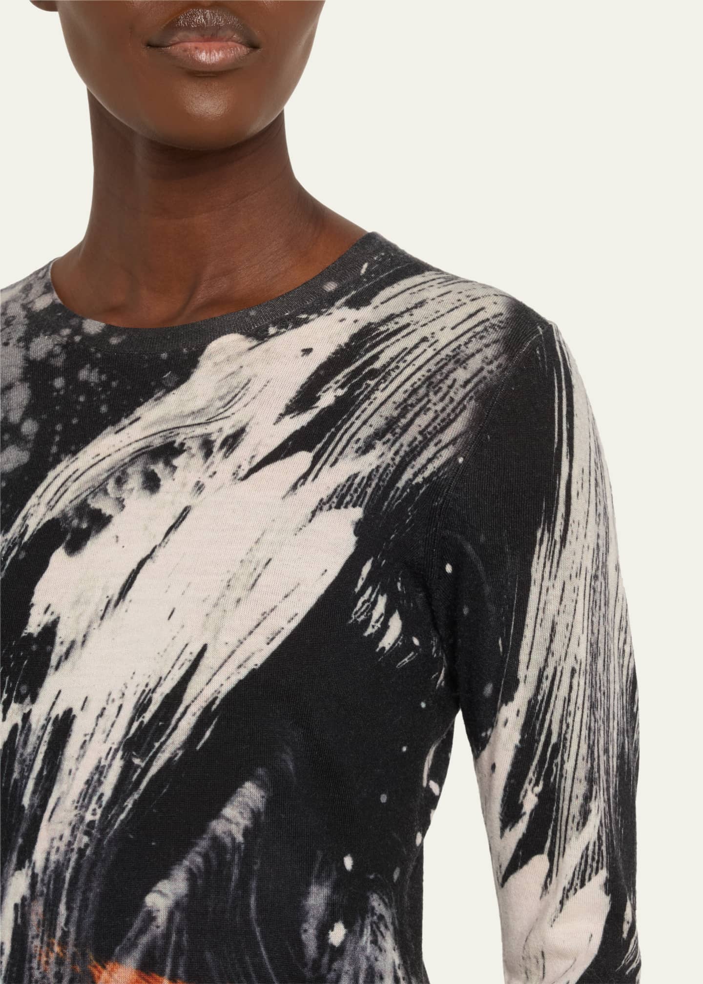 Jason Wu Collection Brushstroke Merino Wool Sweater Image 5 of 5