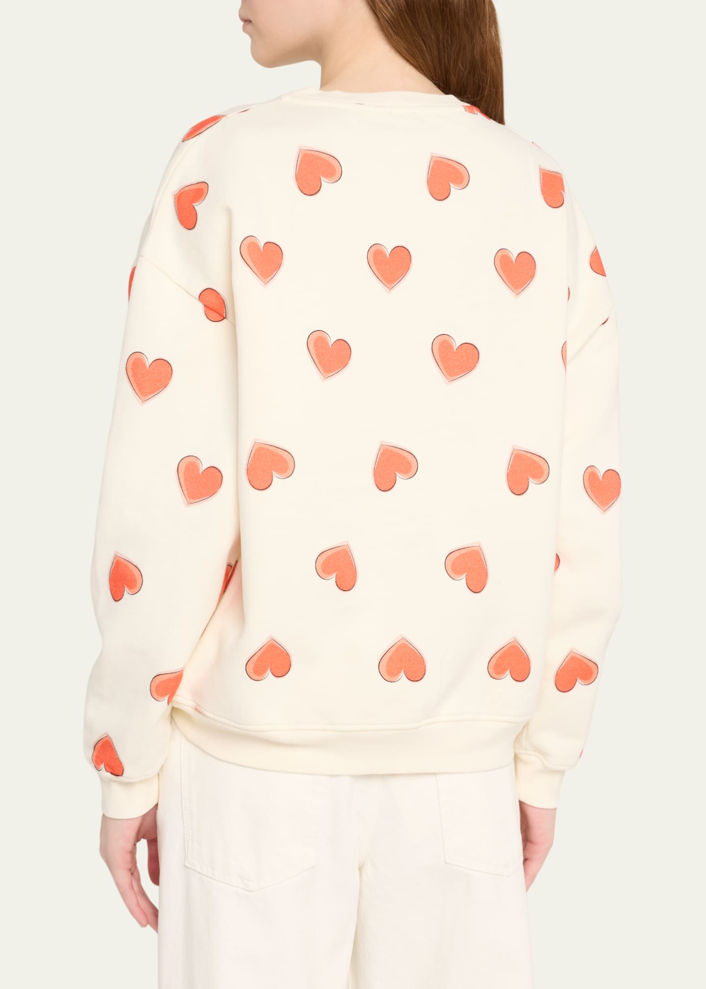 Kule The Oversized All Over Heart Sweatshirt Image 3 of 5