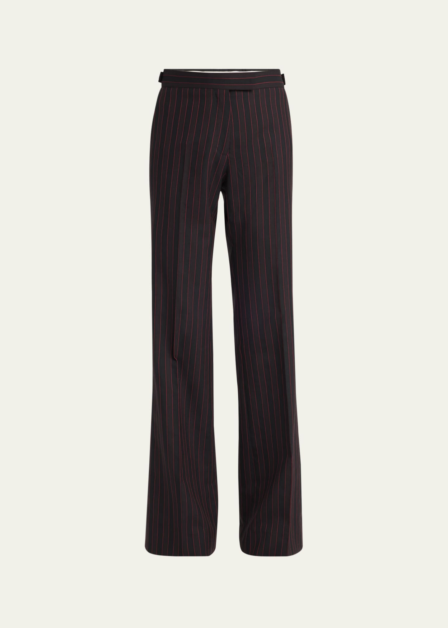 McQueen Pinstriped Flare Trousers Image 1 of 5
