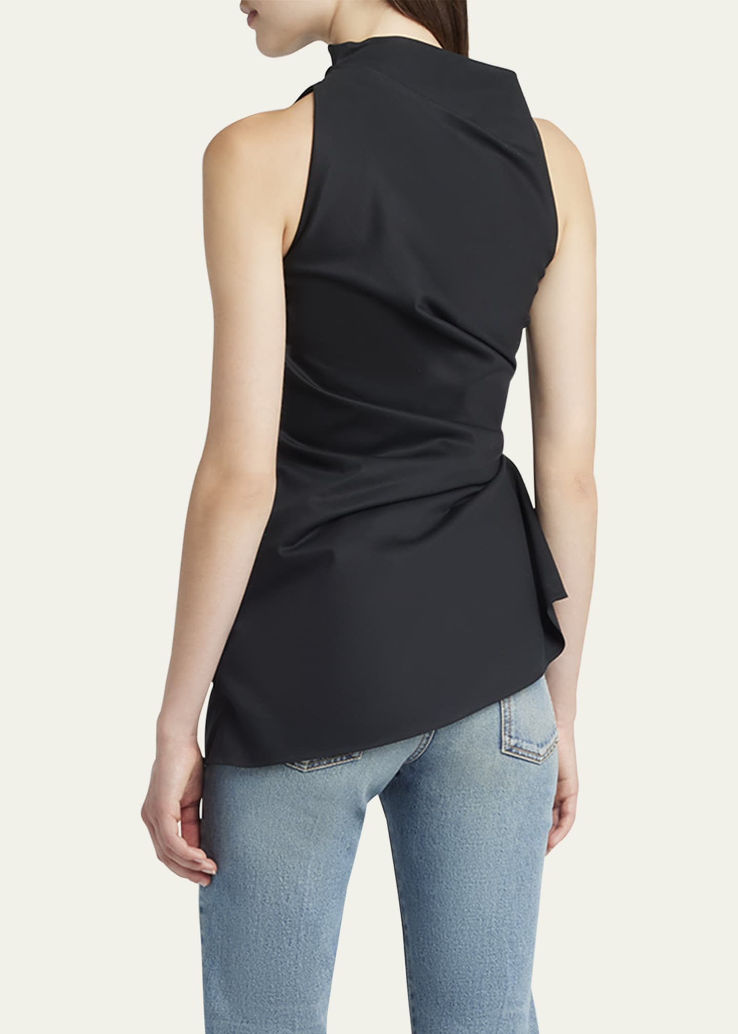McQueen Asymmetric Draped Sleeveless Top Image 3 of 5