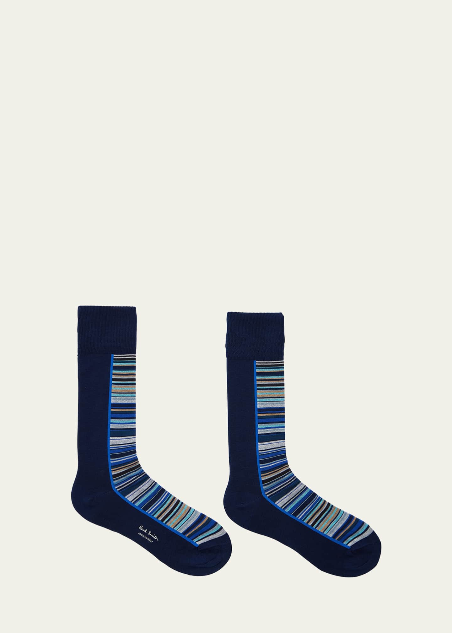 Paul Smith Men's Half Signature Stripe Crew Socks Image 2 of 2