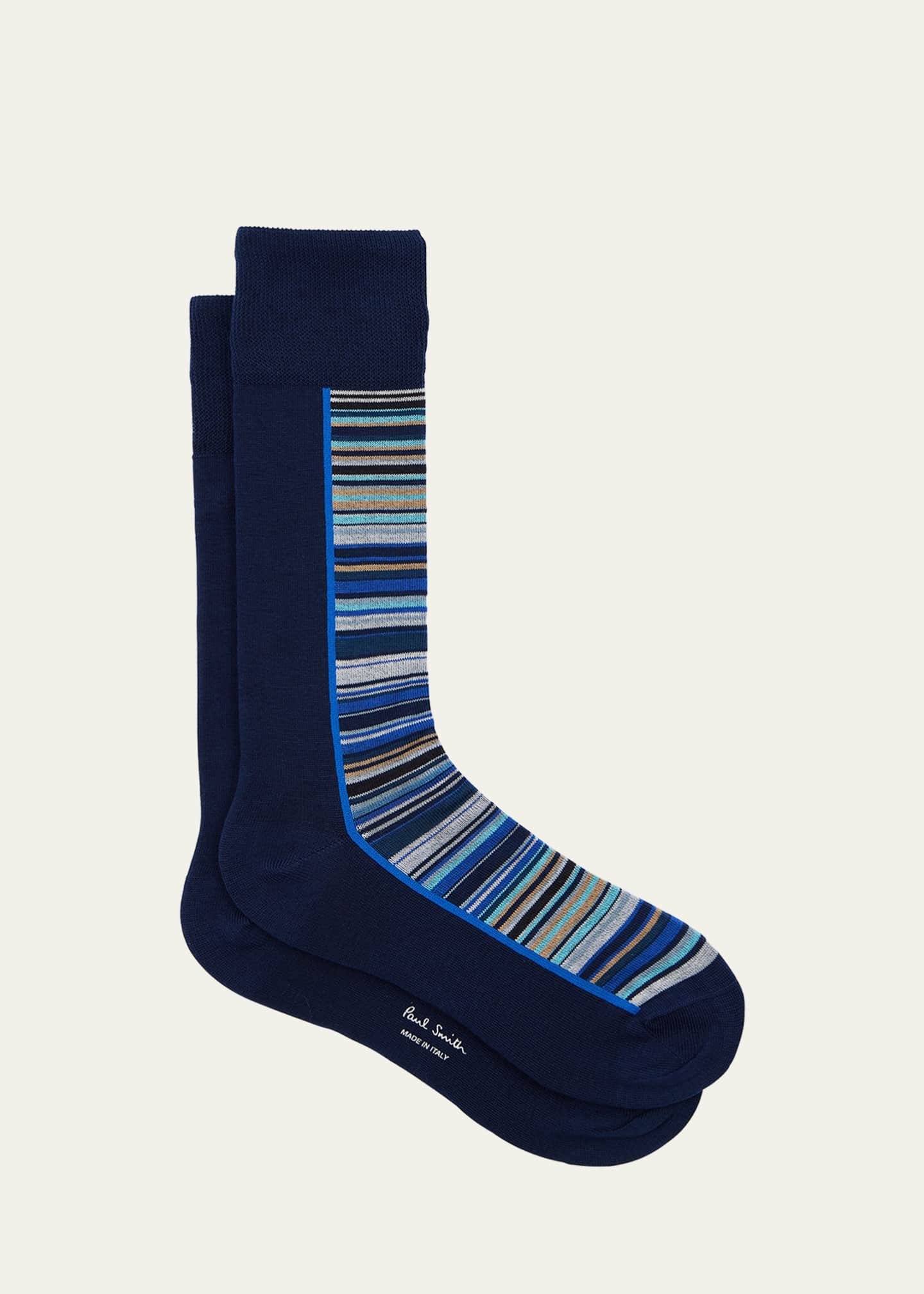 Paul Smith Men's Half Signature Stripe Crew Socks Image 1 of 2