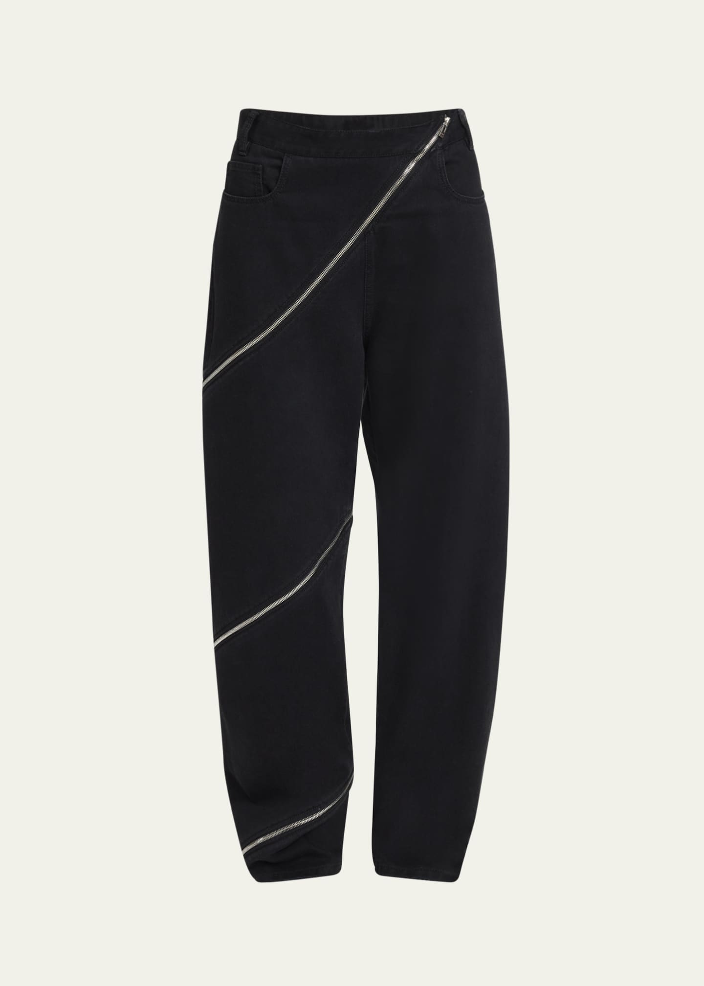 【関税&送料込】Alaia Spiral Pants ALAIA Zipper Spiral Straight-Leg Pants - Bergdorf Goodman