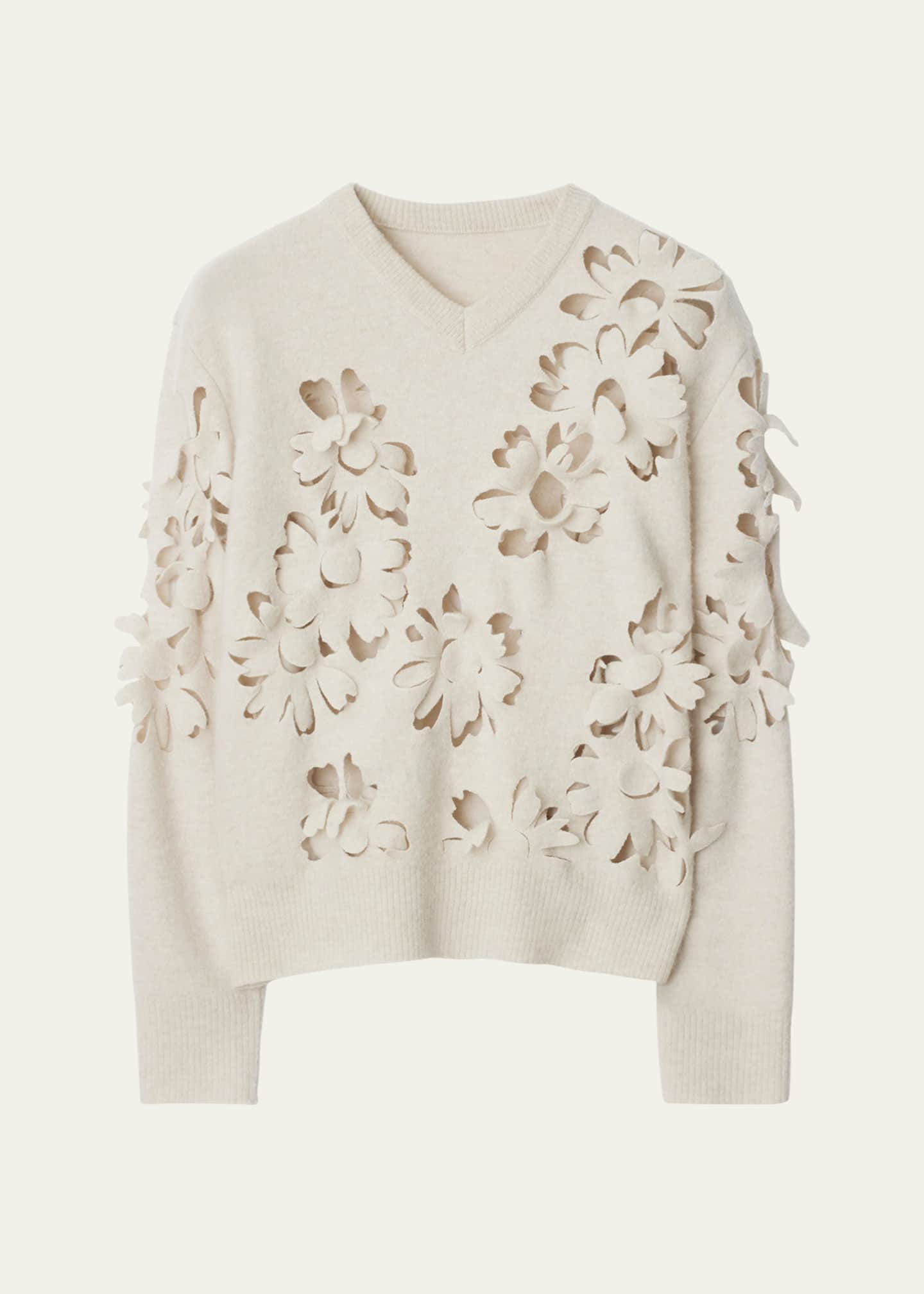 Burberry Daisy Cutout Wool Sweater Image 1 of 4