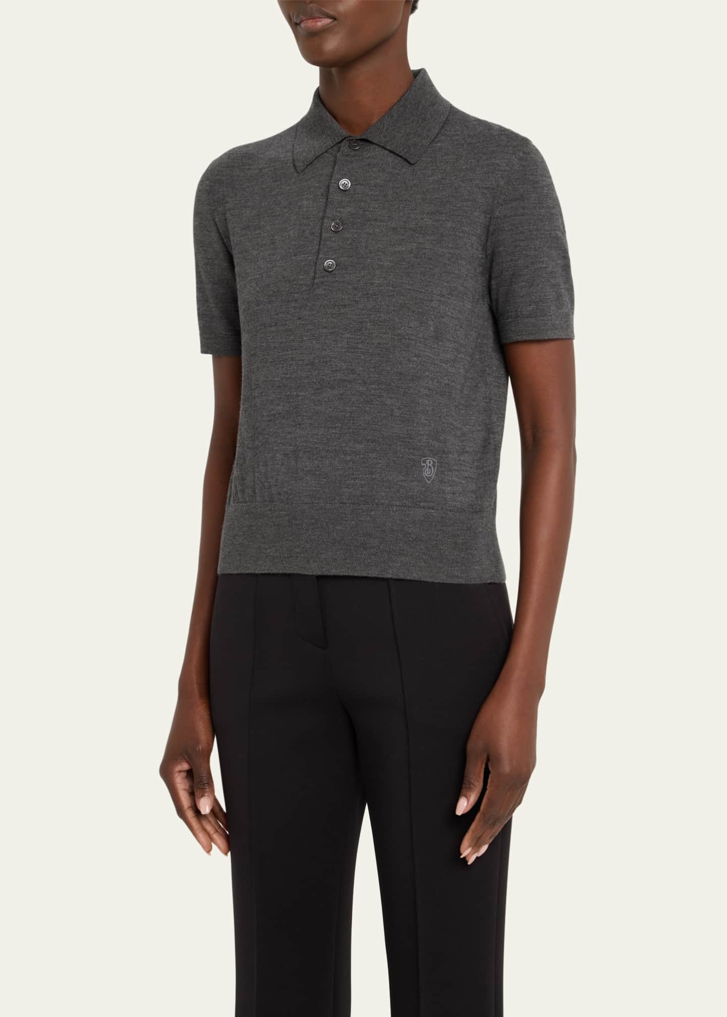 Burberry Polo Wool Top Image 4 of 5