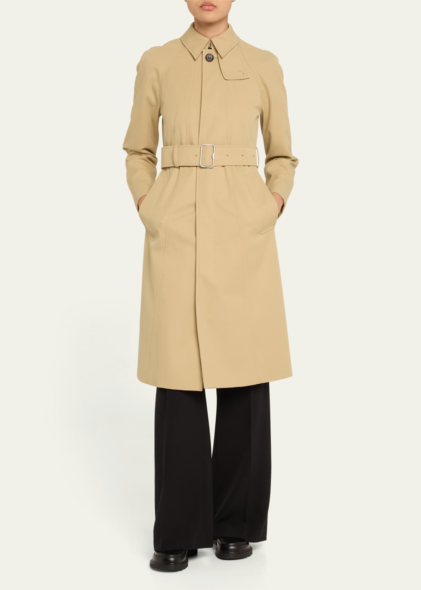 Burberry Feminine Belted Car Coat Image 2 of 5
