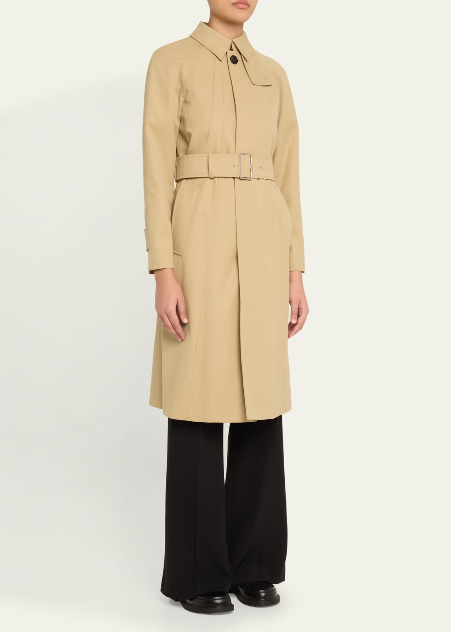 Burberry Feminine Belted Car Coat Image 4 of 5