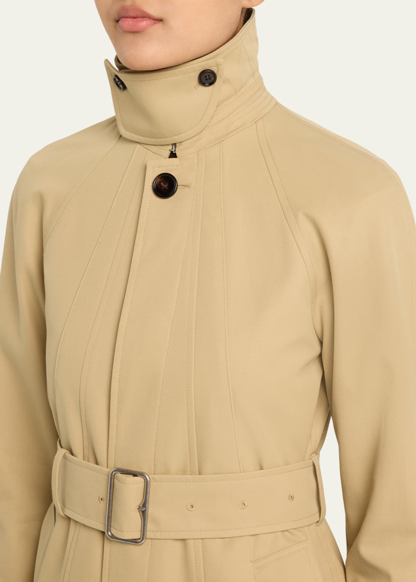 Burberry Feminine Belted Car Coat Image 5 of 5