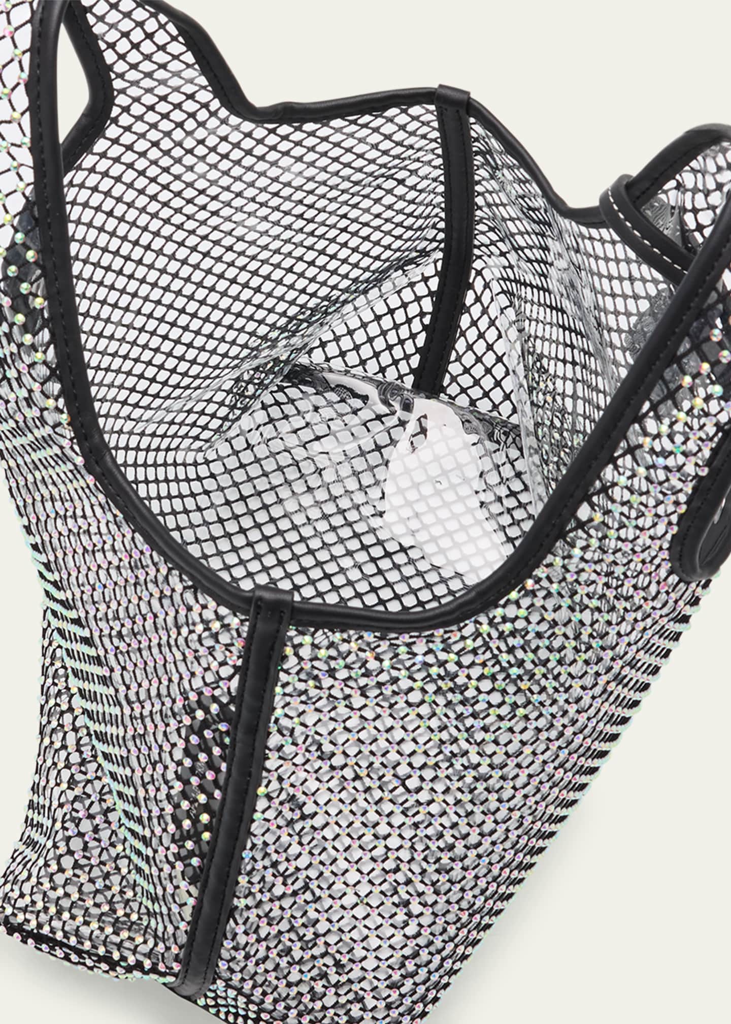 3.1 Phillip Lim Mini Mesh Crystal Market Tote Bag Image 4 of 6