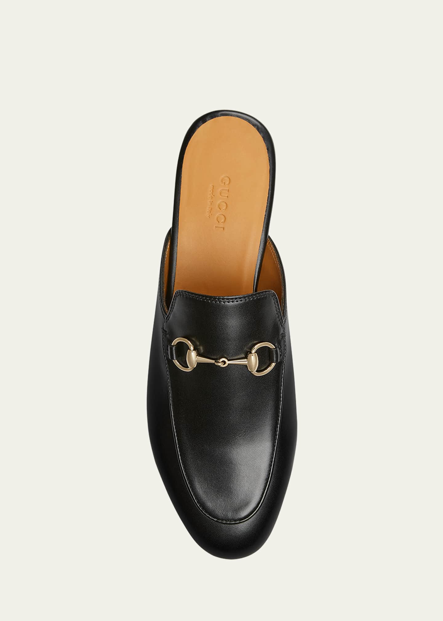 Gucci Princetown Leather Mules - Bergdorf Goodman