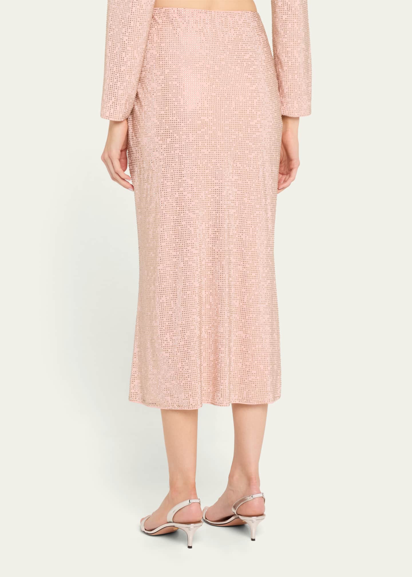 Samaria Embellished Midi Skirt - Thumbnail 2