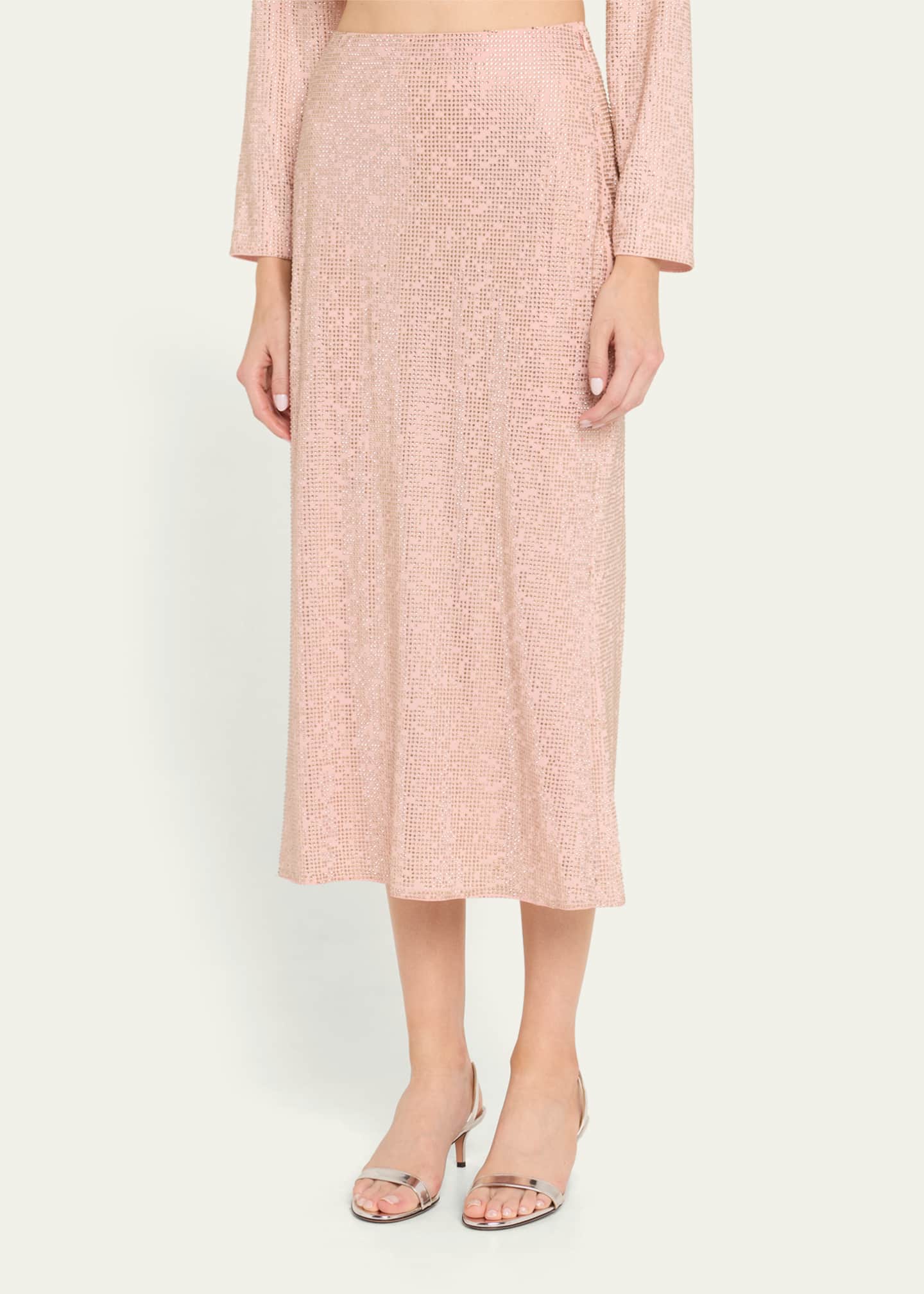 Samaria Embellished Midi Skirt - Thumbnail 3